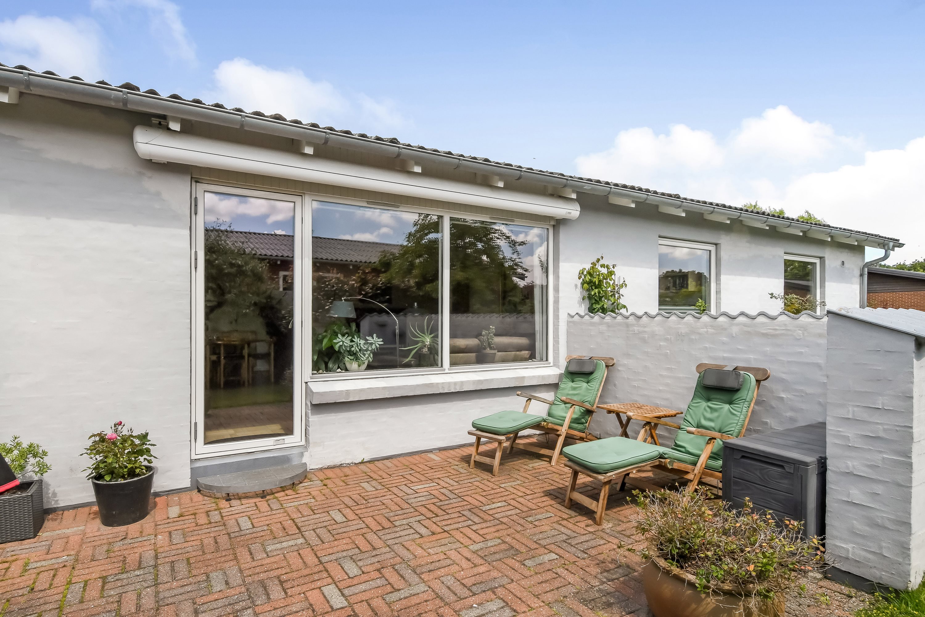 Fremhævet terrasse billede i fuldskærmstilstand. Billede af Kløvervej 13, 7600 Struer