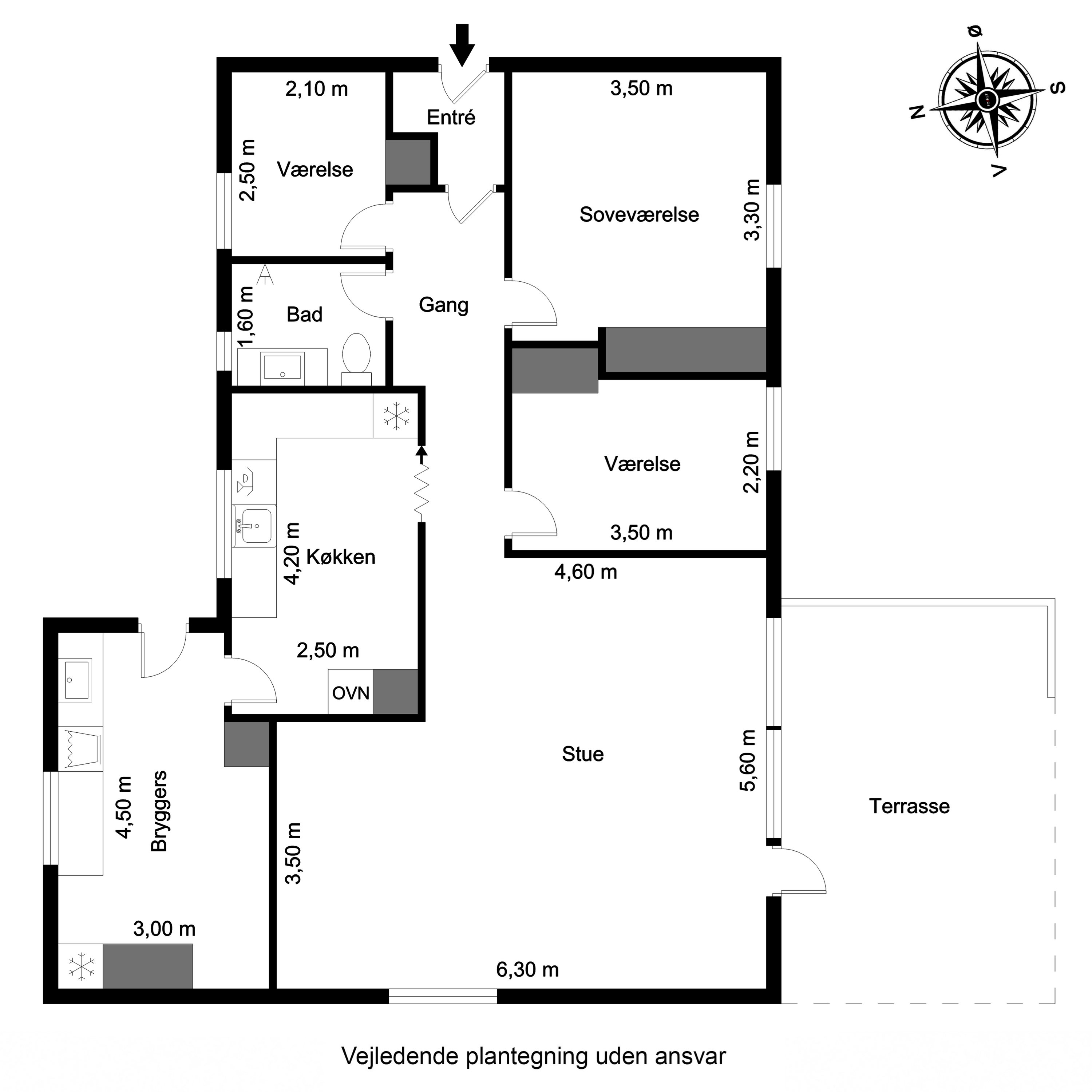 Plantegninger billede af Kløvervej 13, 7600 Struer