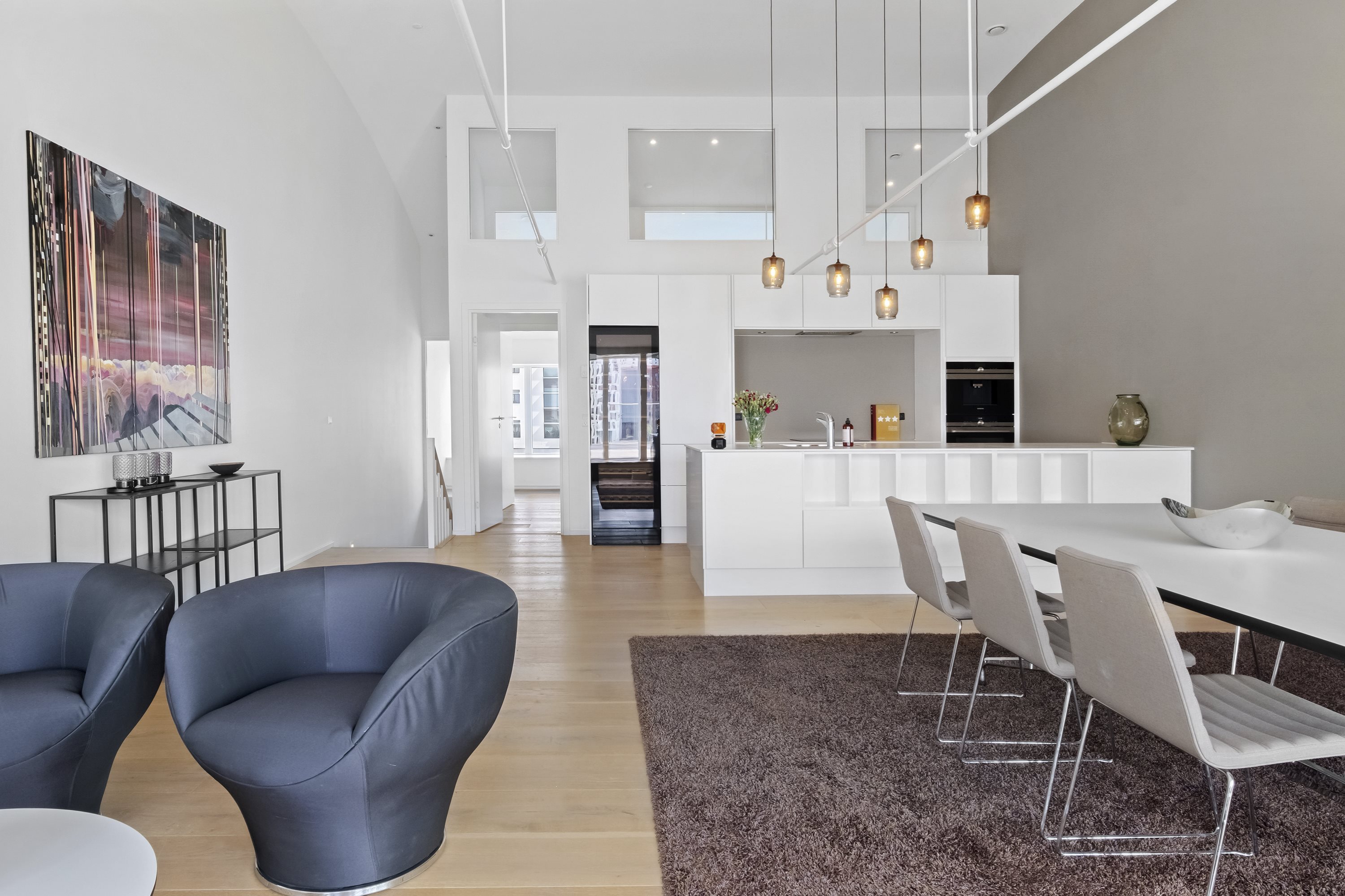 Fremhævet køkken-alrum billede i fuldskærmstilstand. Billede af Beddingen 11, 1. 11., 9000 Aalborg