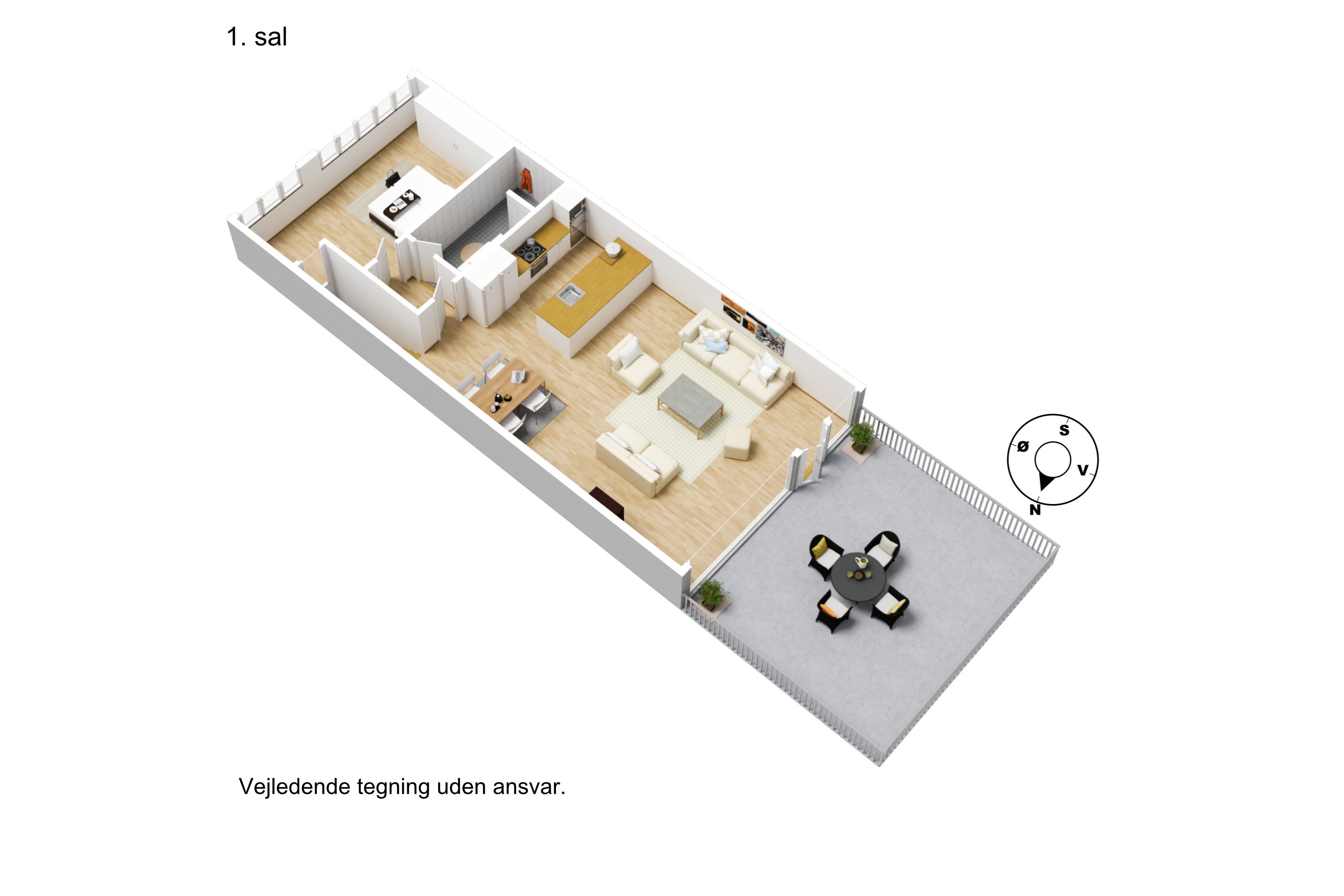 Plantegninger billede af Beddingen 11, 1. 11., 9000 Aalborg