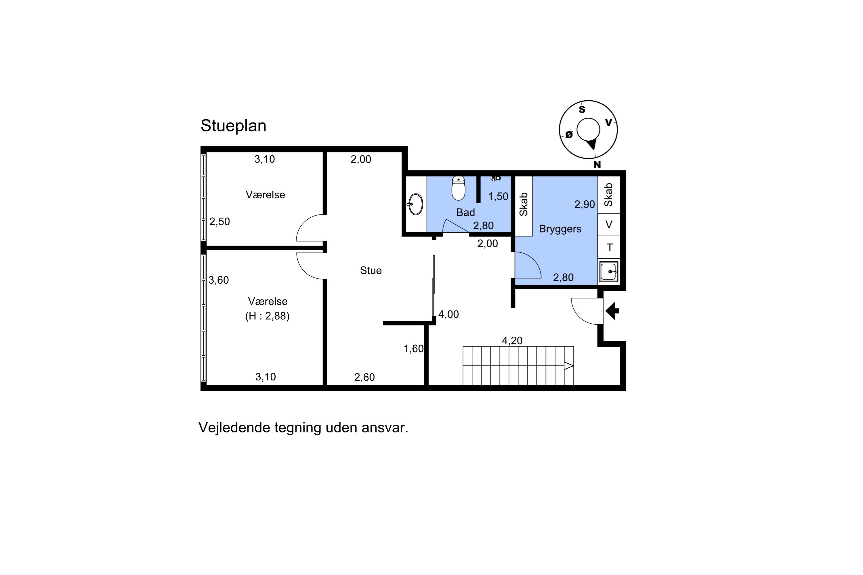 Plantegninger billede af Beddingen 11, 1. 11., 9000 Aalborg