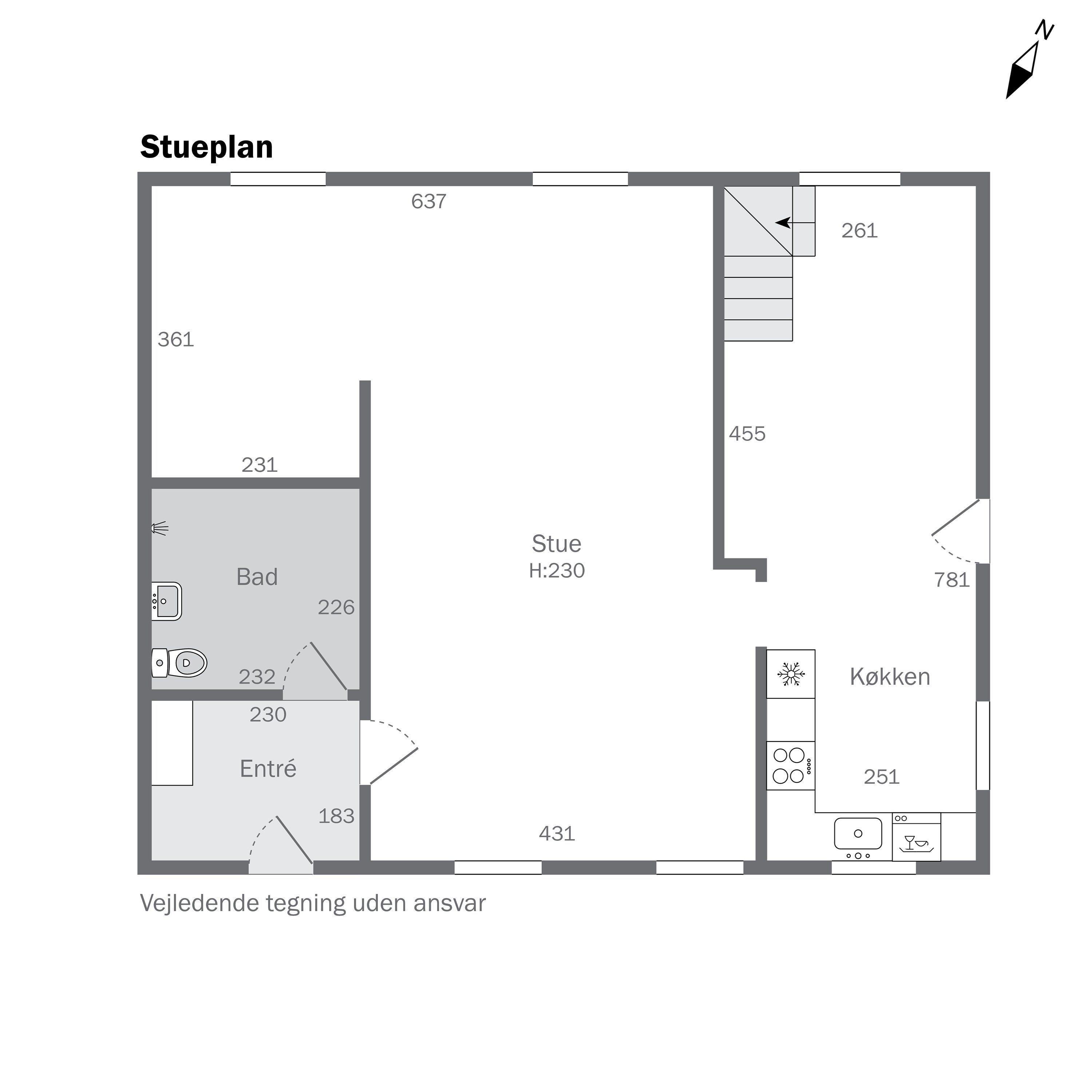 Plantegninger billede af Hestemøllestræde 5D, 4200 Slagelse