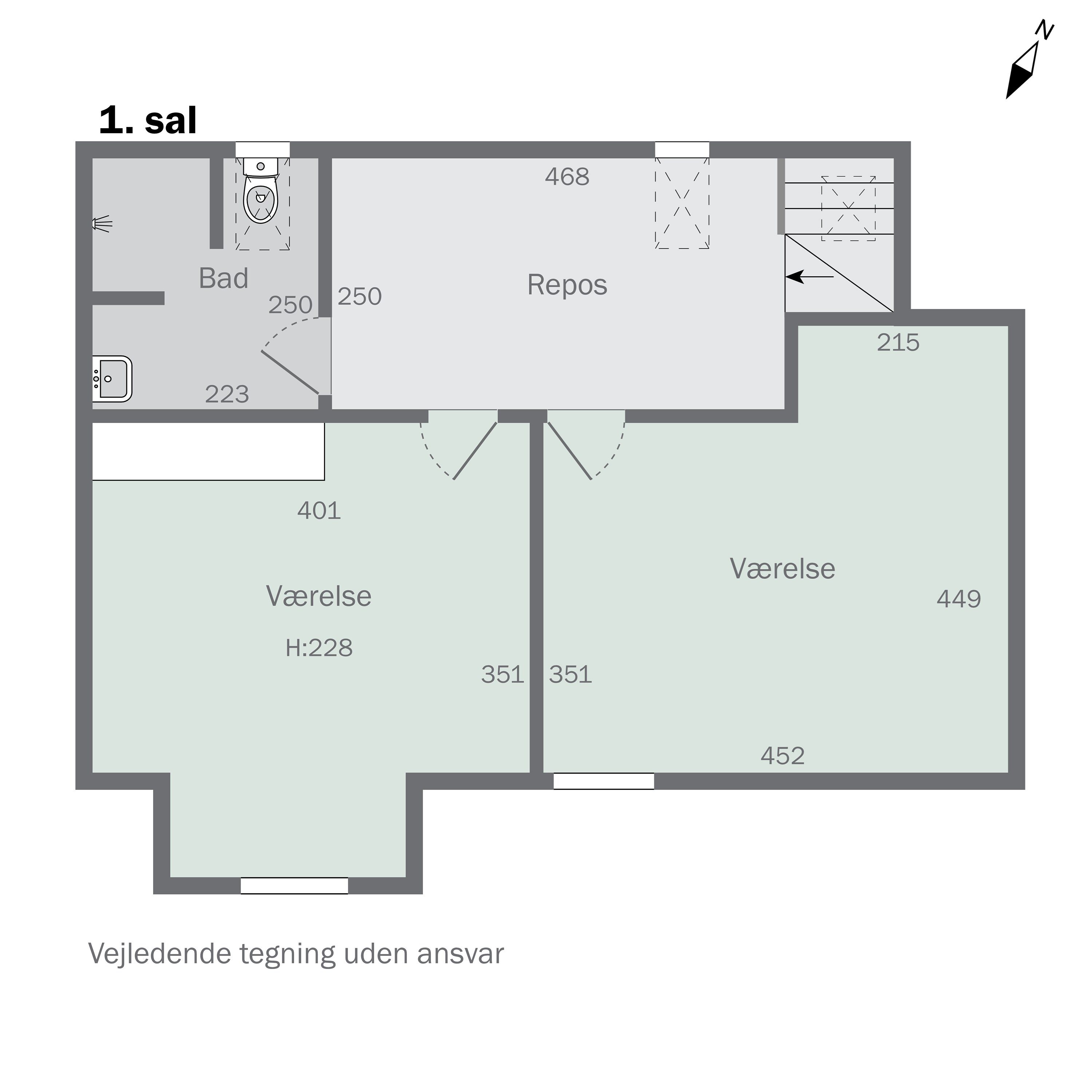 Plantegninger billede af Hestemøllestræde 5D, 4200 Slagelse