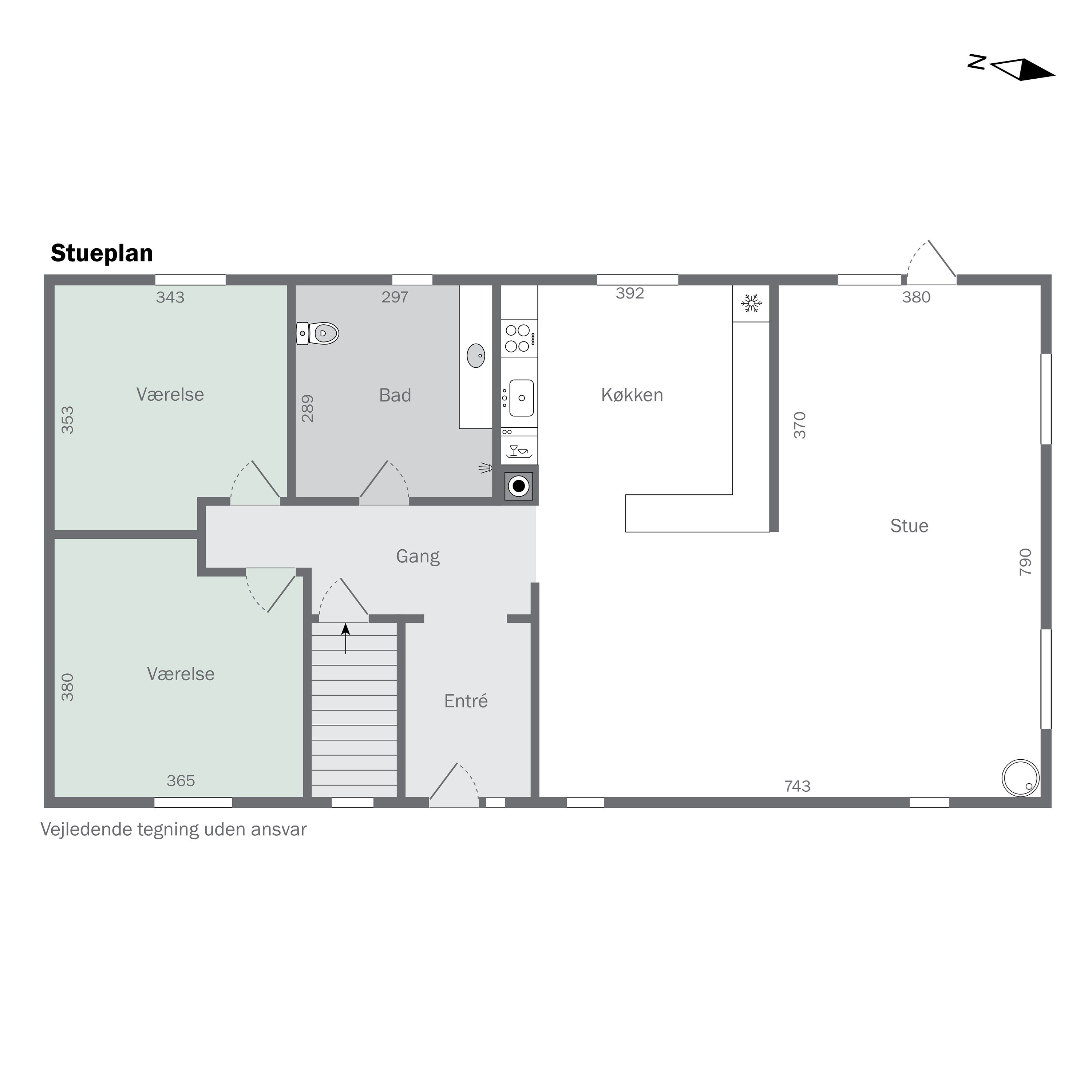 Plantegninger billede af Kirketoften 15, Søllinge, 5750 Ringe