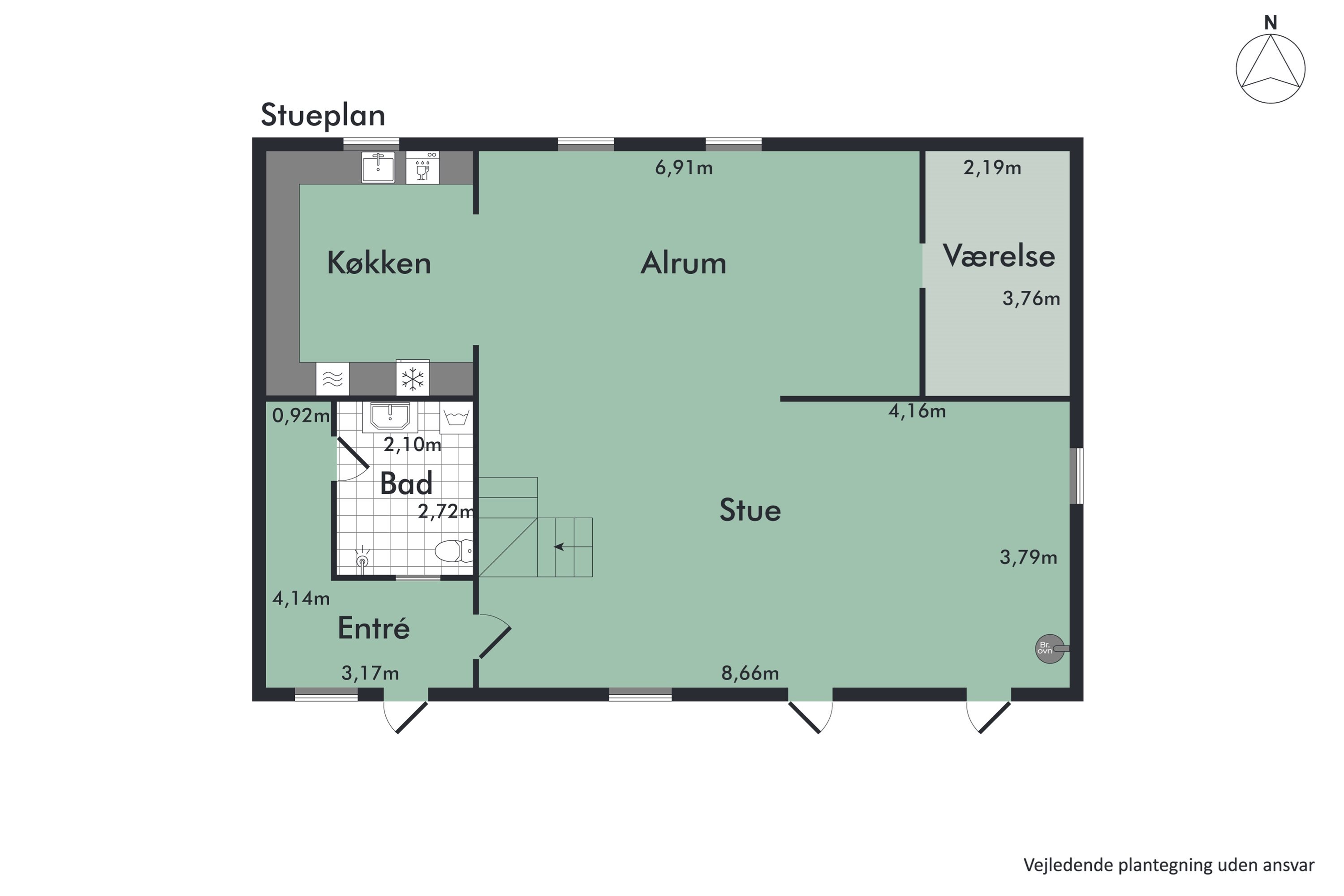 Plantegninger billede af Bygaden 5, Kastbjerg, 8970 Havndal