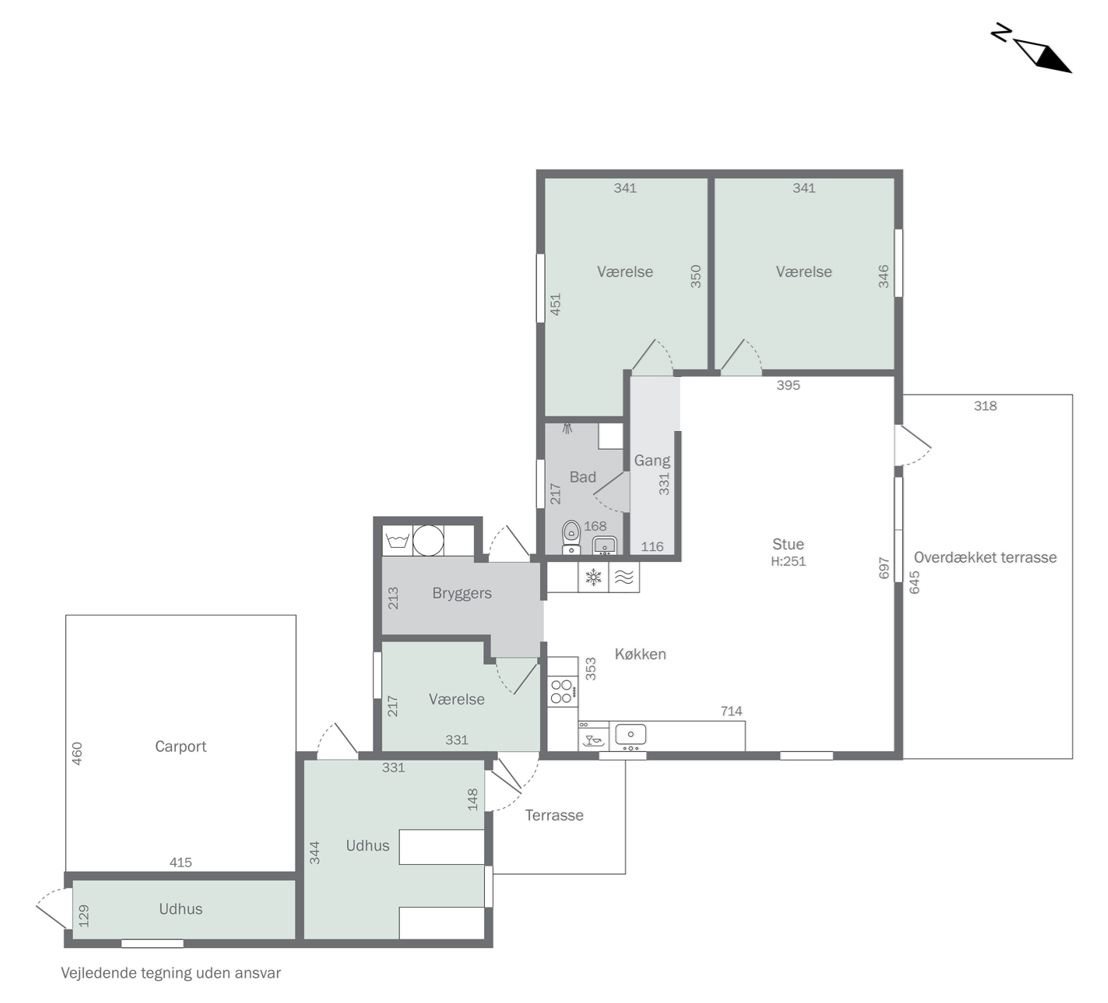 Plantegninger billede af Møllebakken 35, 4581 Rørvig