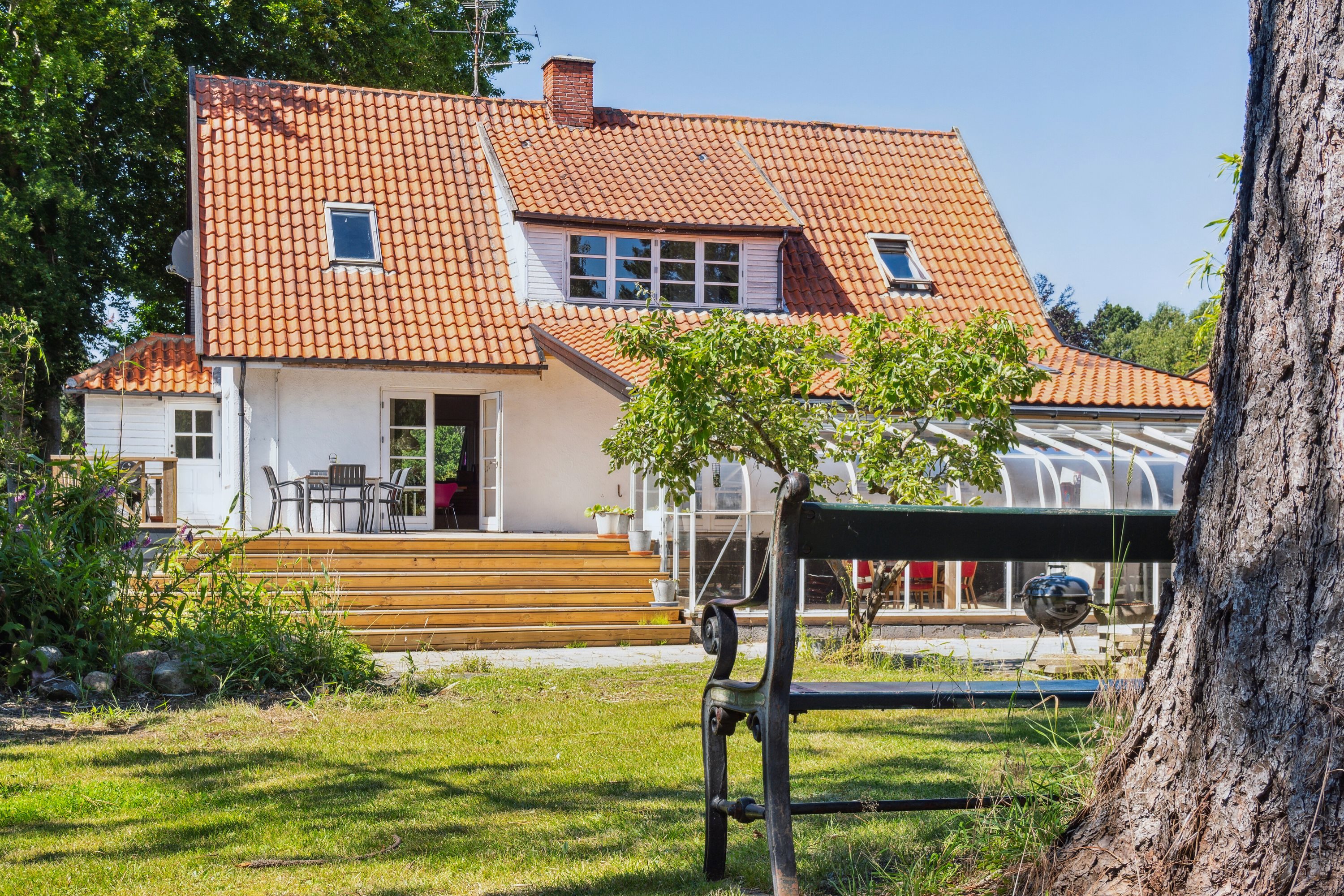 Fremhævet set fra haven billede i fuldskærmstilstand. Billede af Møllebakken 59, 4581 Rørvig