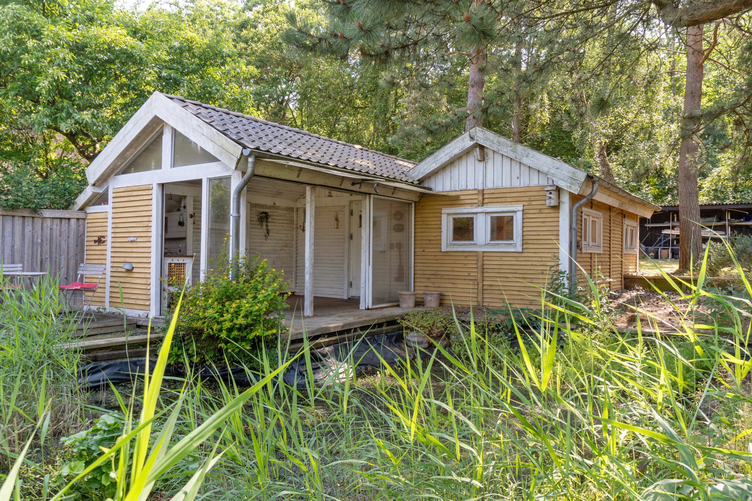 Fremhævet set fra haven billede i fuldskærmstilstand. Billede af Teglparken 11, 4200 Slagelse