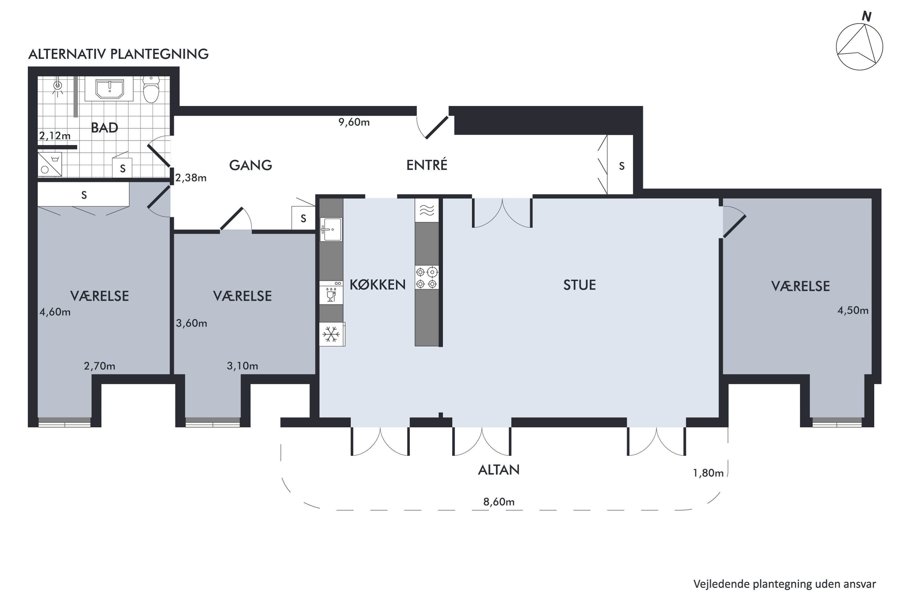 Plantegninger billede af Mørdrupvej 69, 1. mf., Mørdrup, 3060 Espergærde