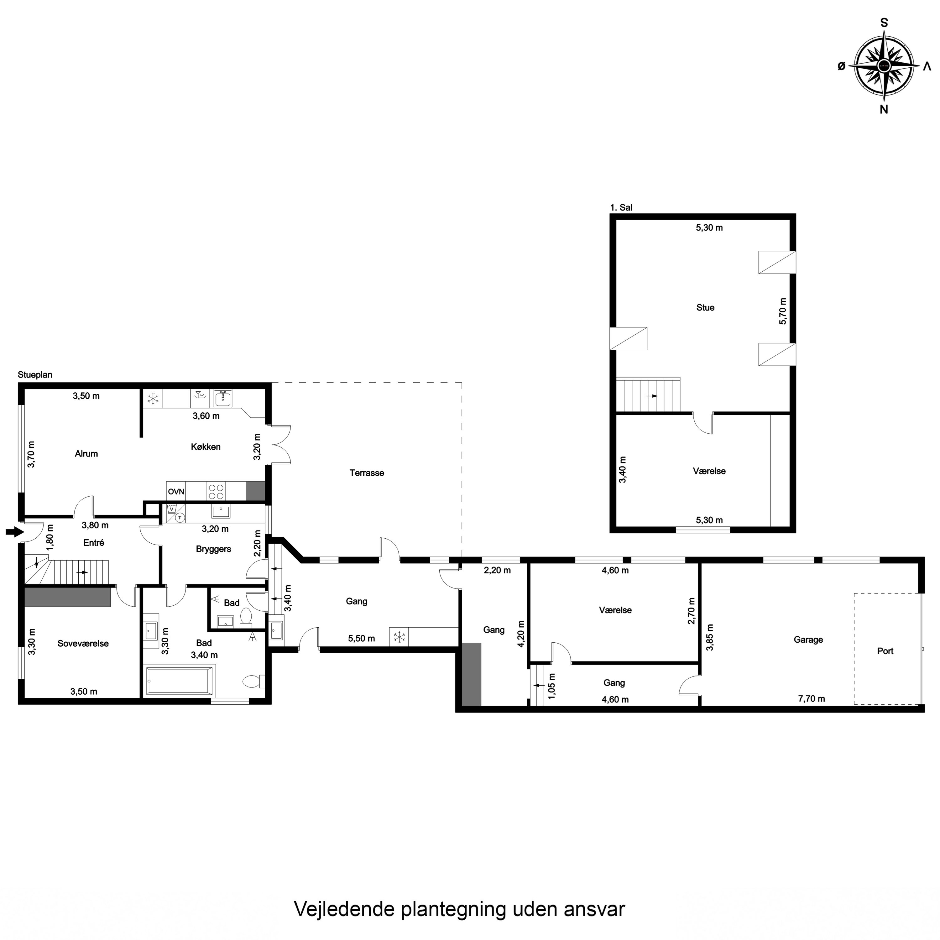 Plantegninger billede af Nørrebrogade 76, 6700 Esbjerg