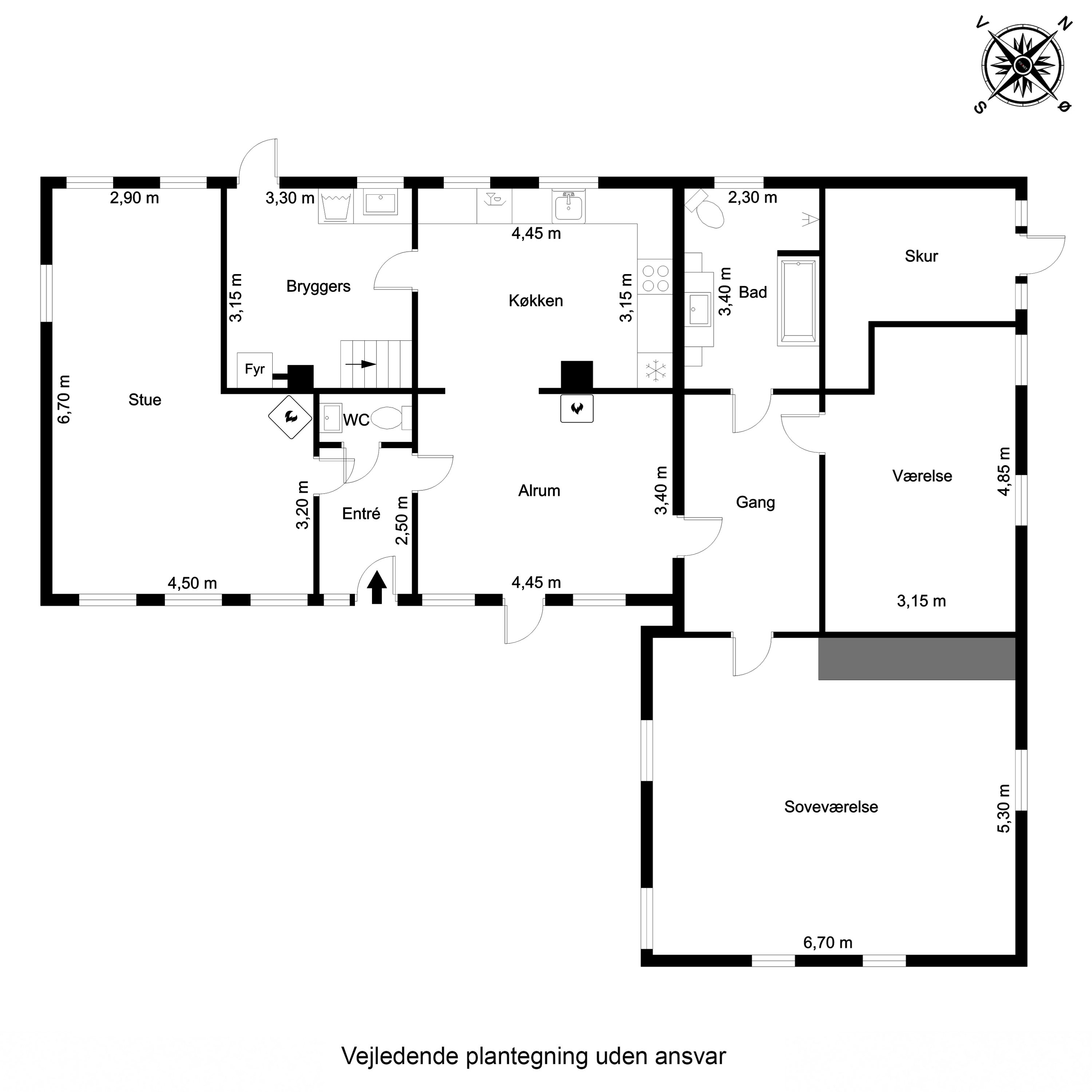 Plantegninger billede af Præstebuen 12, Sdr Åby, 5592 Ejby