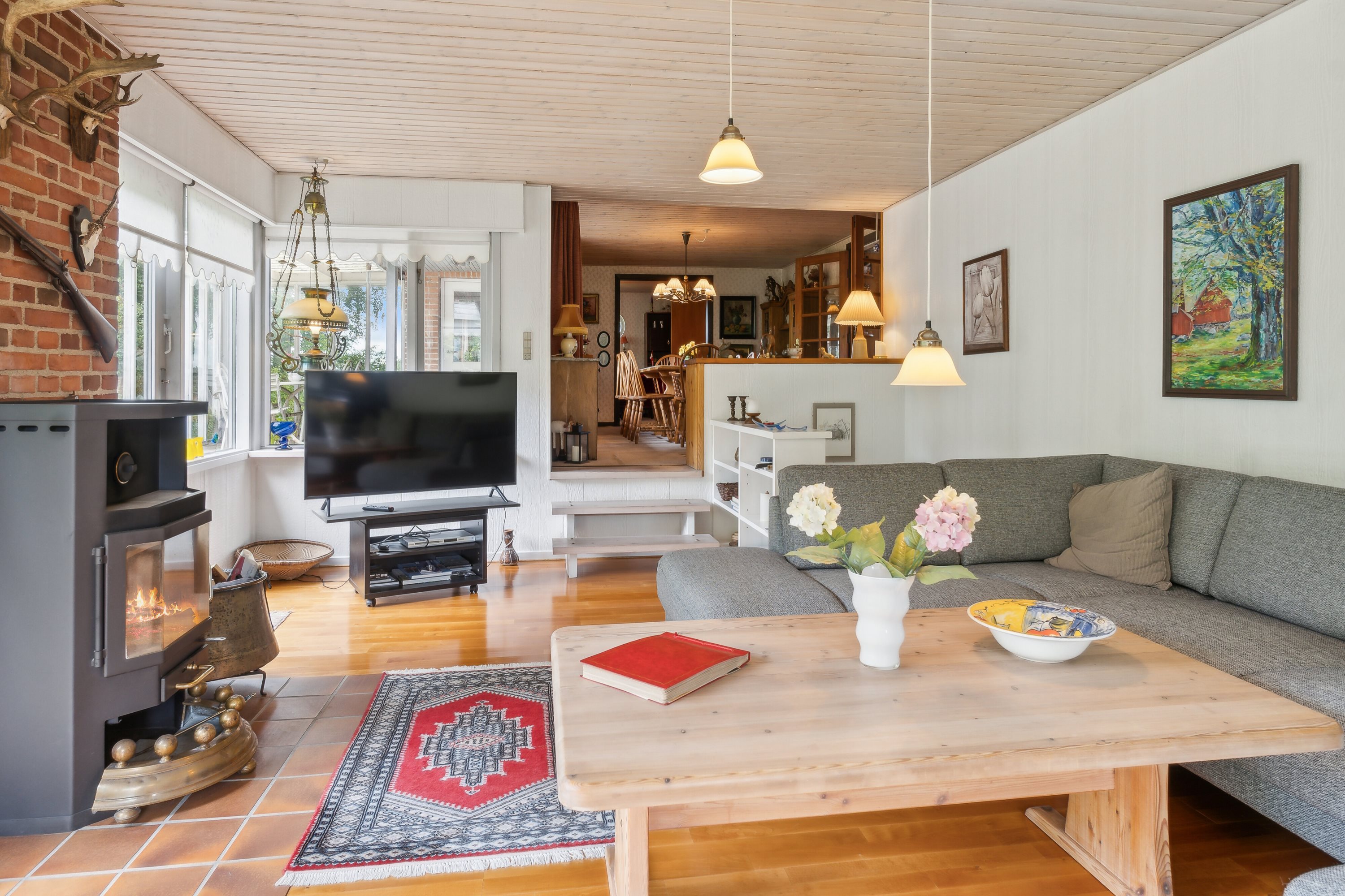 Fremhævet stue billede i fuldskærmstilstand. Billede af Mannerupvej 44, Mannerup, 4320 Lejre