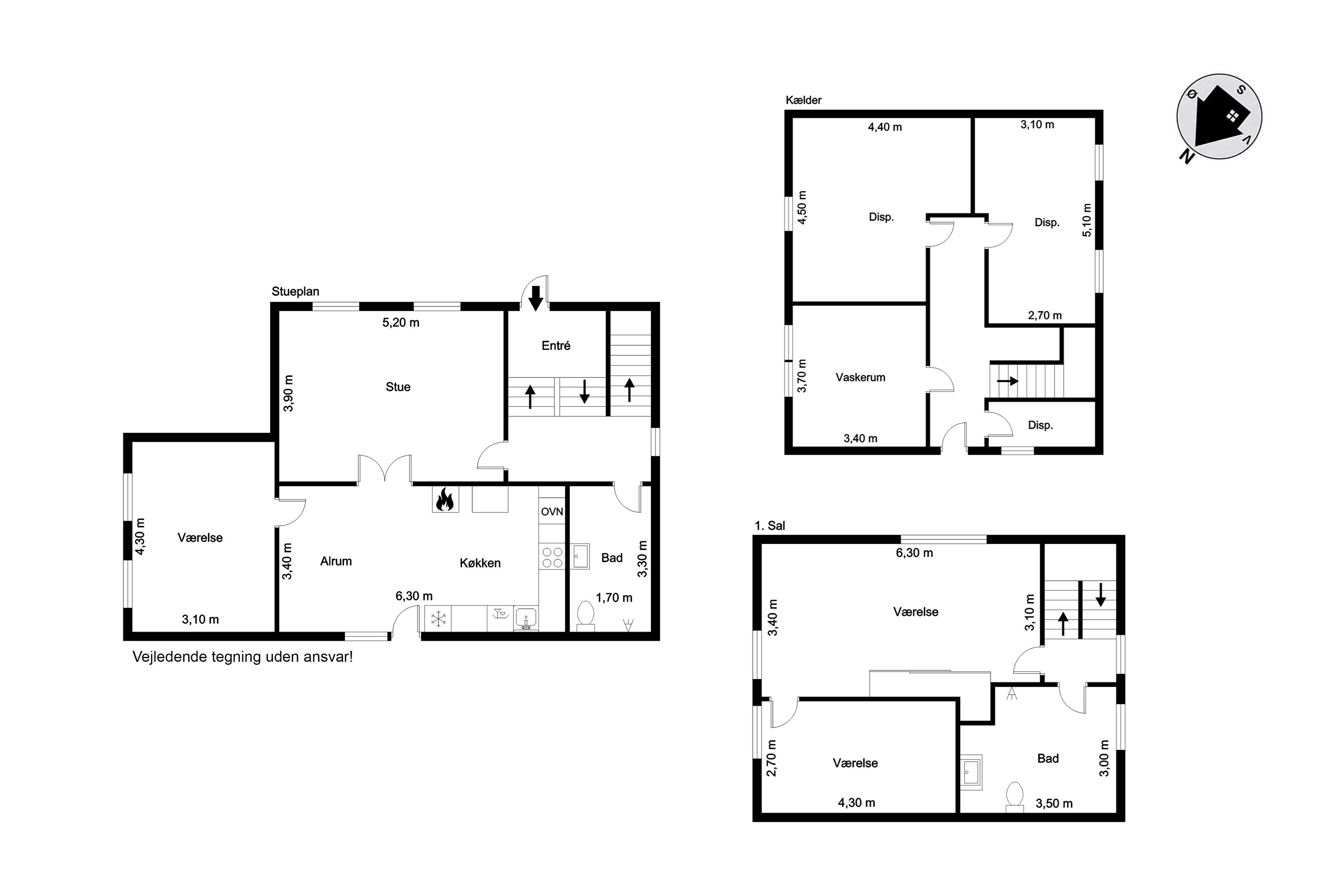 Plantegninger billede af Hostrupvej 13A, Jejsing, 6270 Tønder