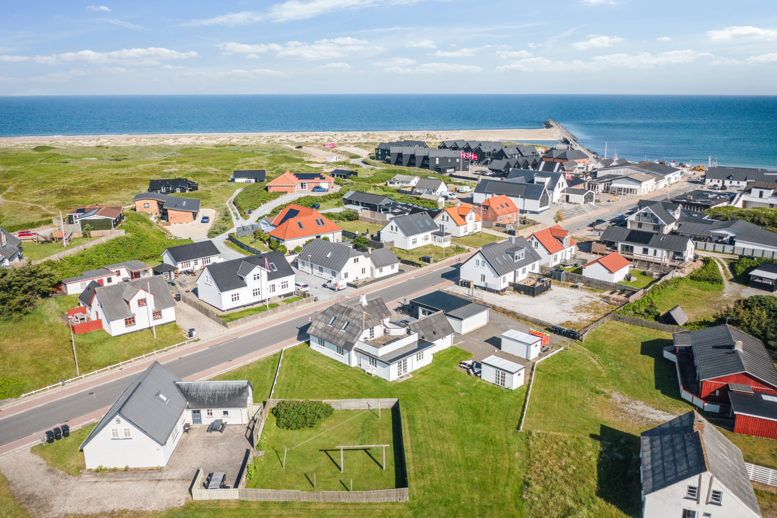 Fremhævet luftfoto billede i fuldskærmstilstand. Billede af Vesterhavsgade 148, Vorupør, 7700 Thisted