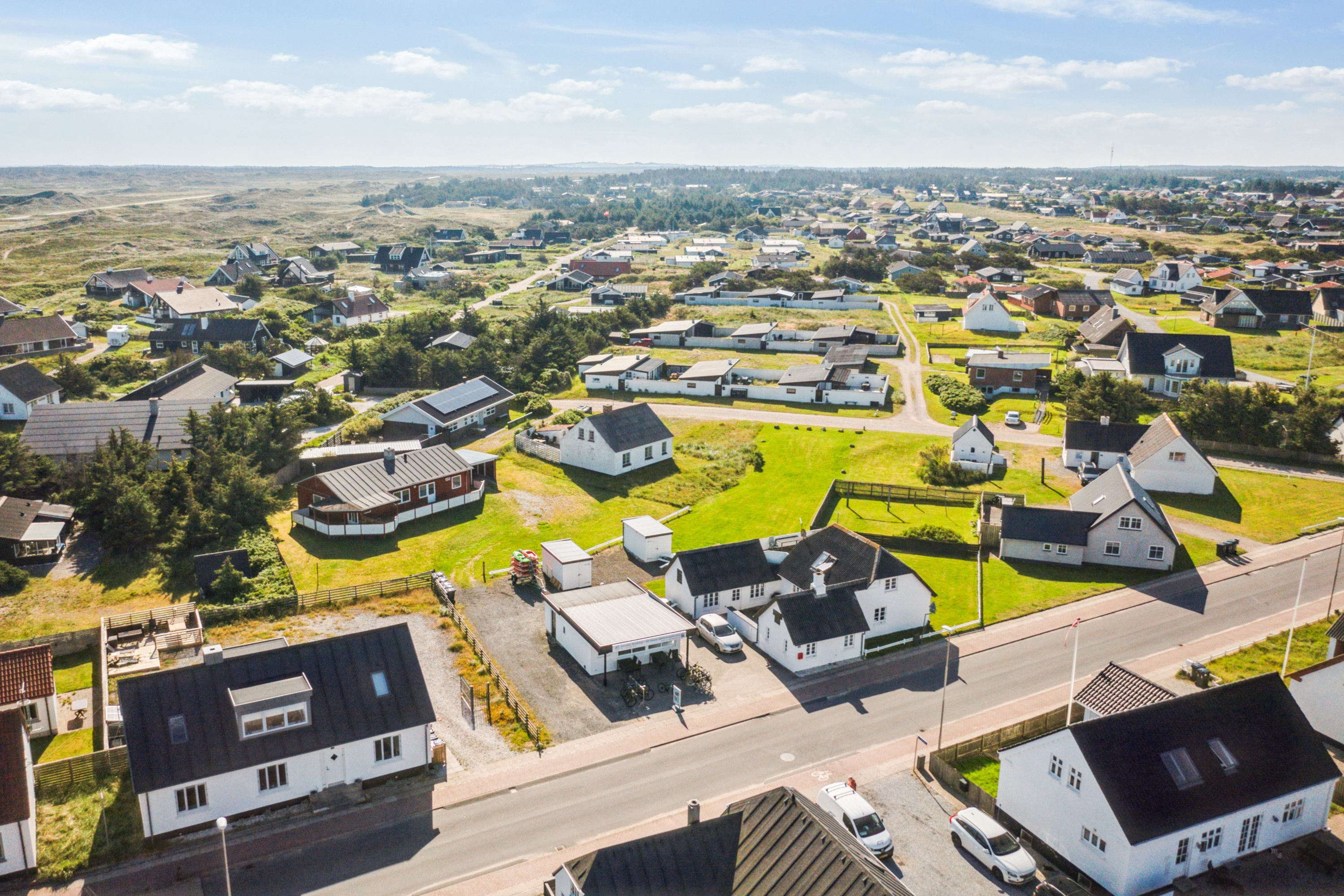 Fremhævet luftfoto billede i fuldskærmstilstand. Billede af Vesterhavsgade 148, Vorupør, 7700 Thisted