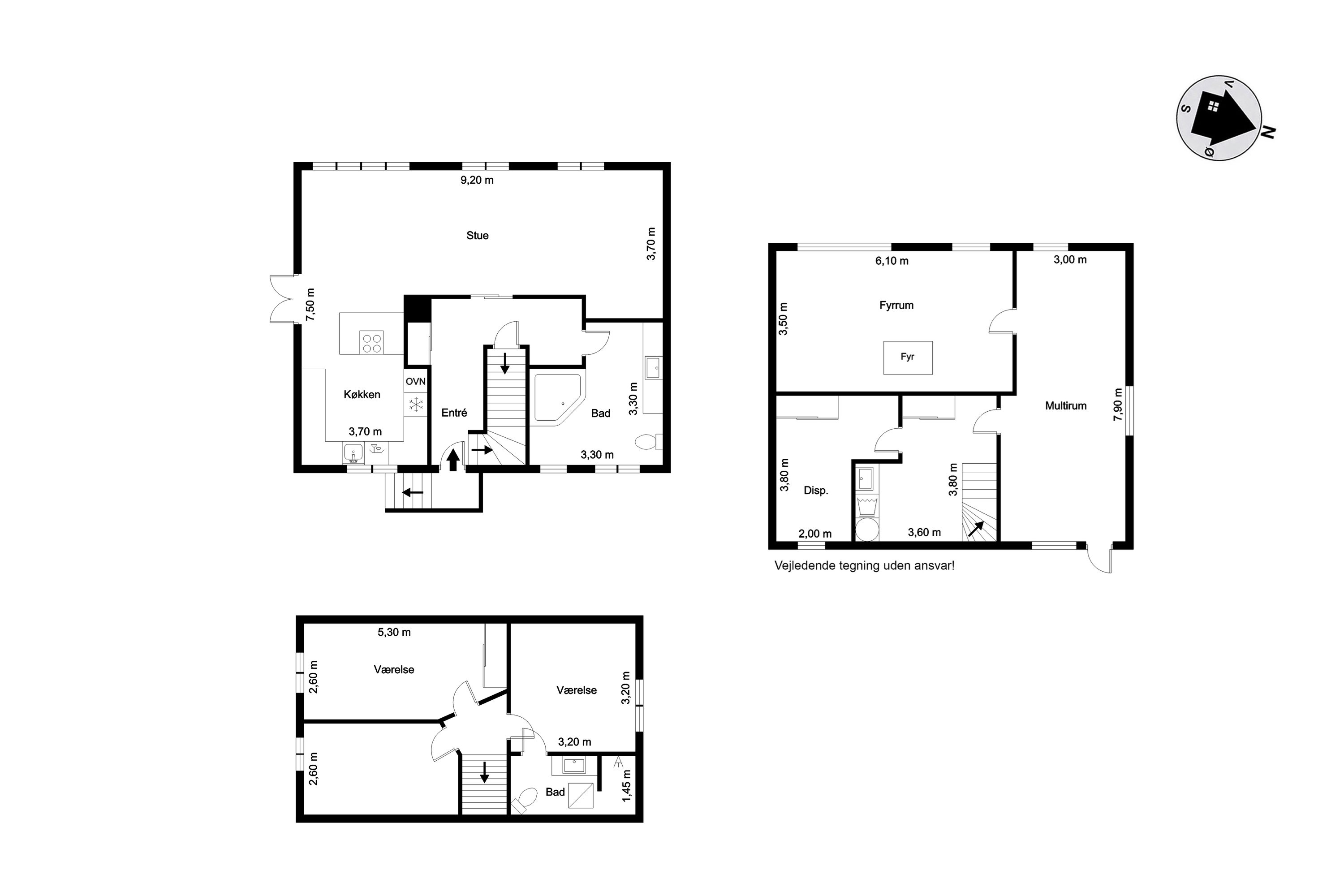 Plantegninger billede af Skavenvej 1B, Vostrup, 6880 Tarm