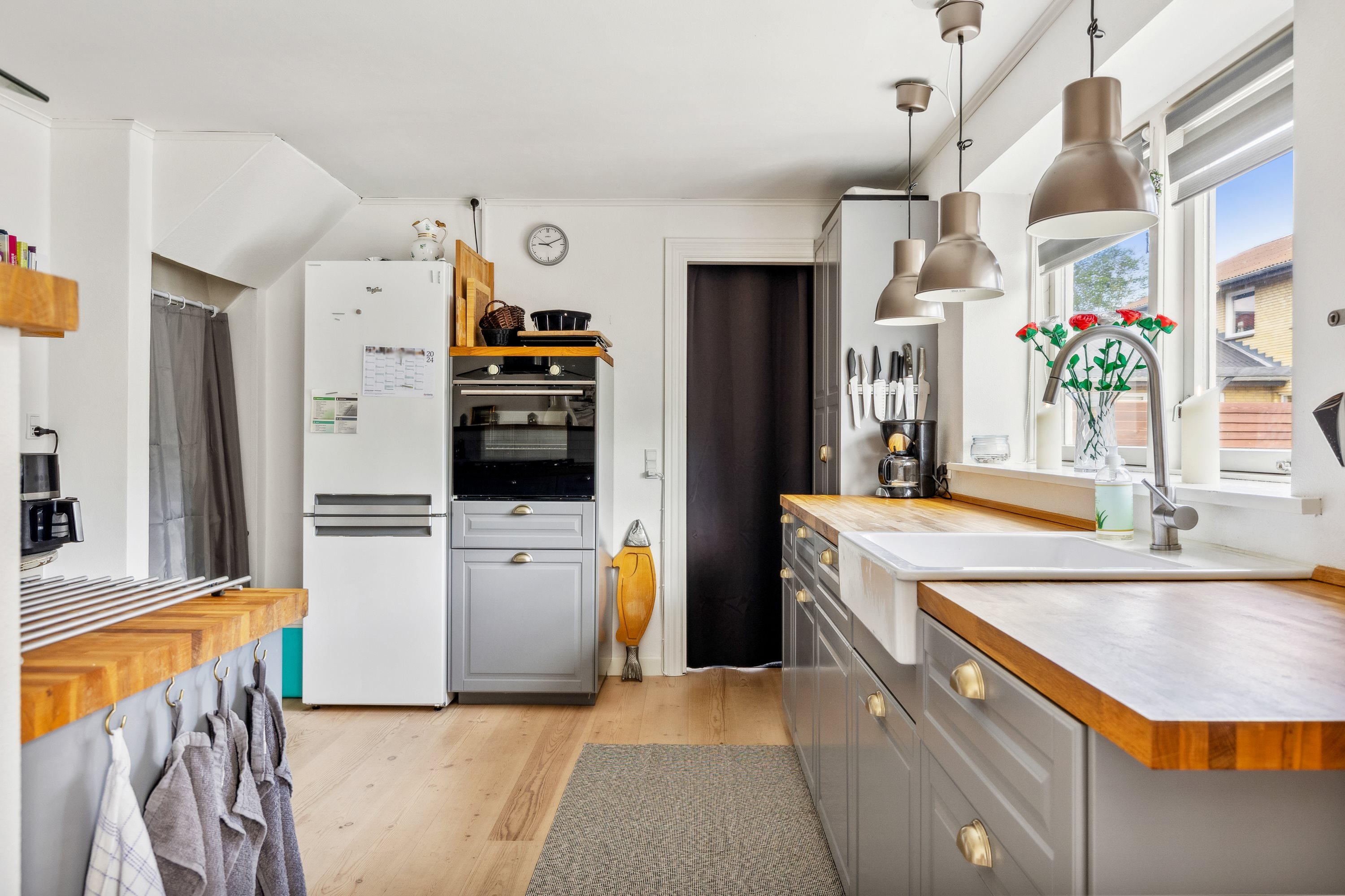 Fremhævet køkken billede i fuldskærmstilstand. Billede af Vallekildevej 20, 4534 Hørve