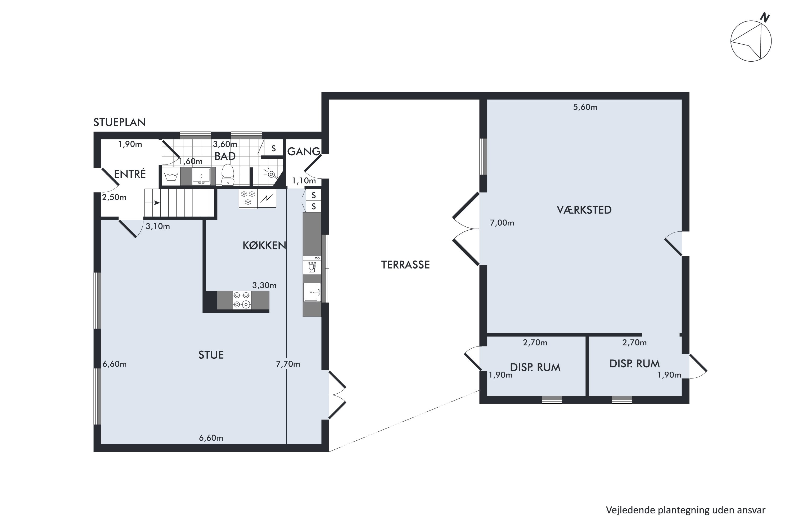 Plantegninger billede af Vallekildevej 20, 4534 Hørve