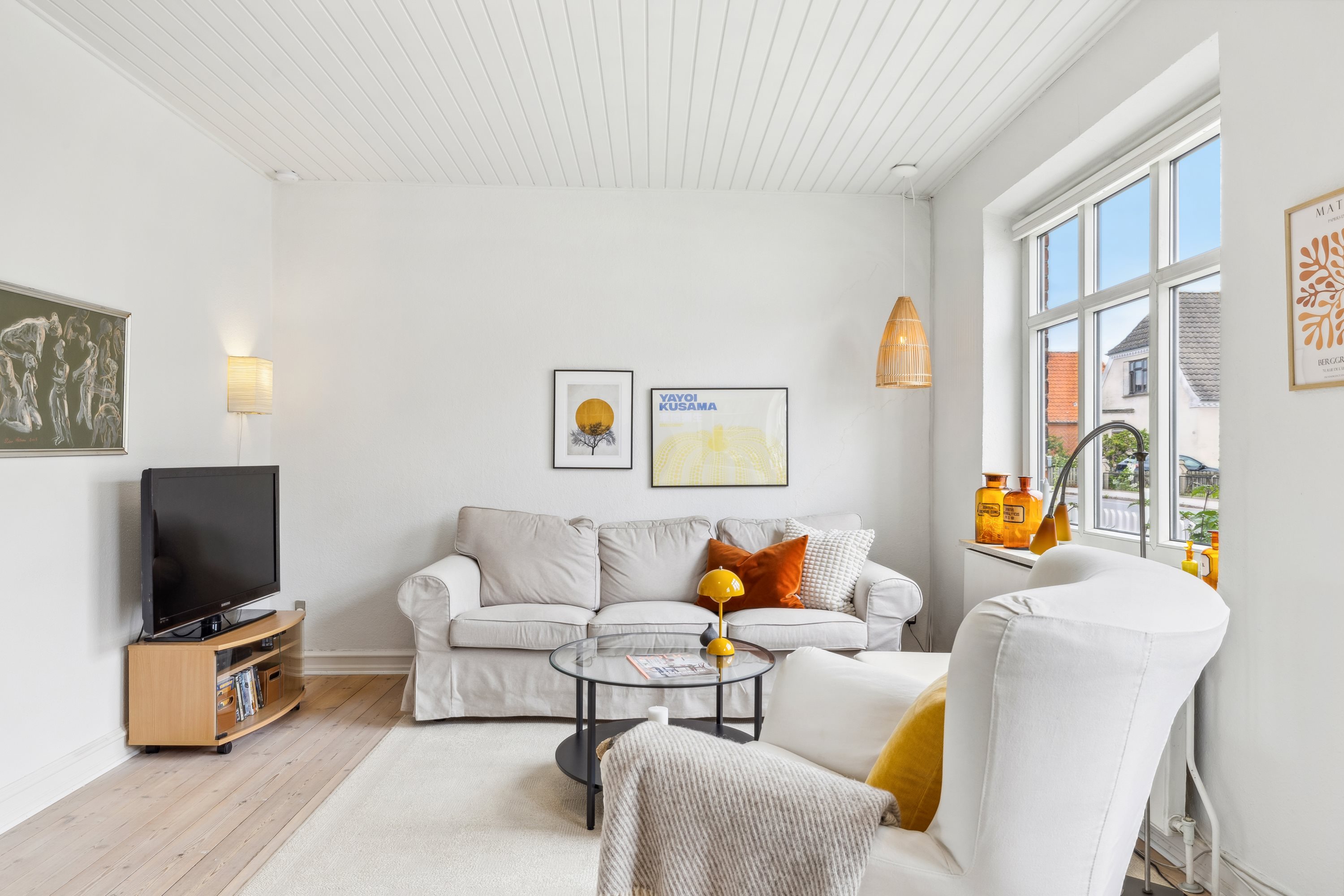 Fremhævet stue billede i fuldskærmstilstand. Billede af Odensevej 41, 5600 Faaborg