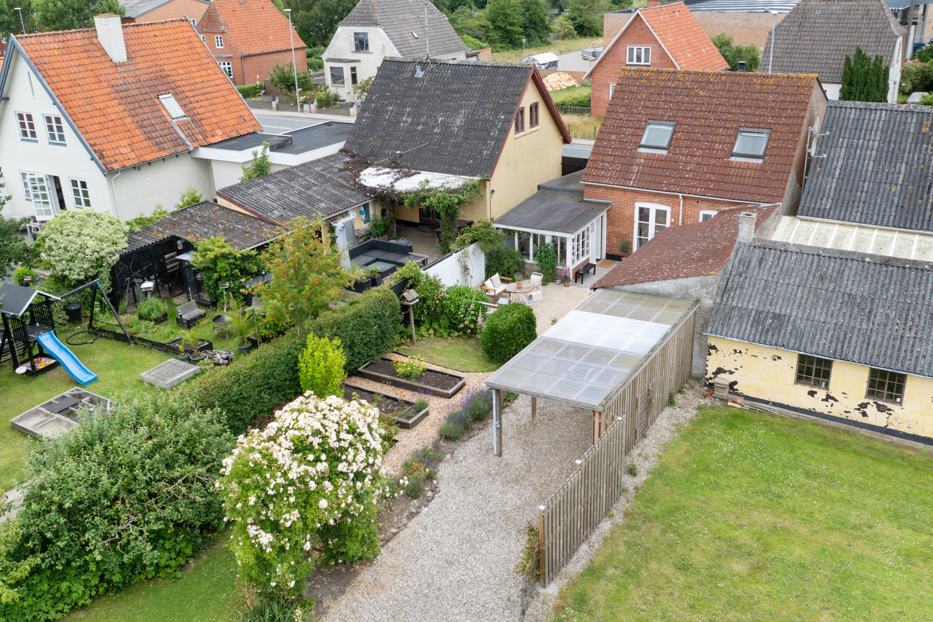 Fremhævet luftfoto billede i fuldskærmstilstand. Billede af Odensevej 41, 5600 Faaborg