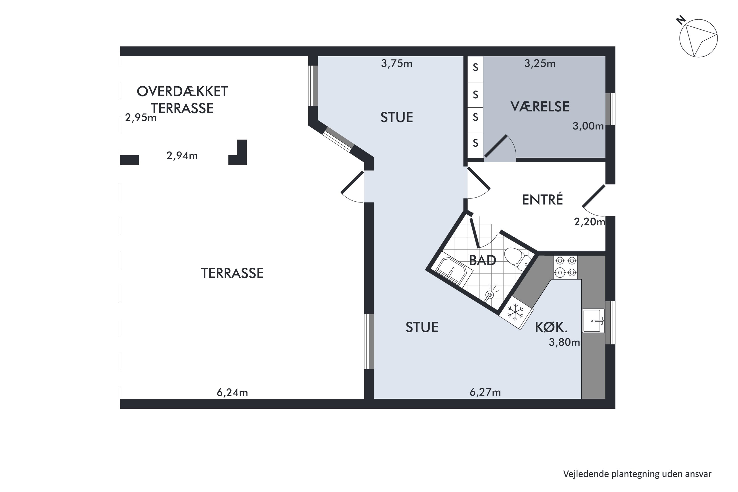 Plantegninger billede af Orkidevej 10, Kaas, 9490 Pandrup
