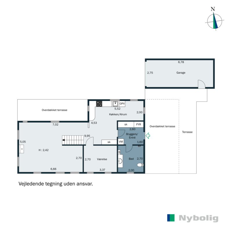 Plantegninger billede af Okslundvej 20, Lindknud, 6650 Brørup