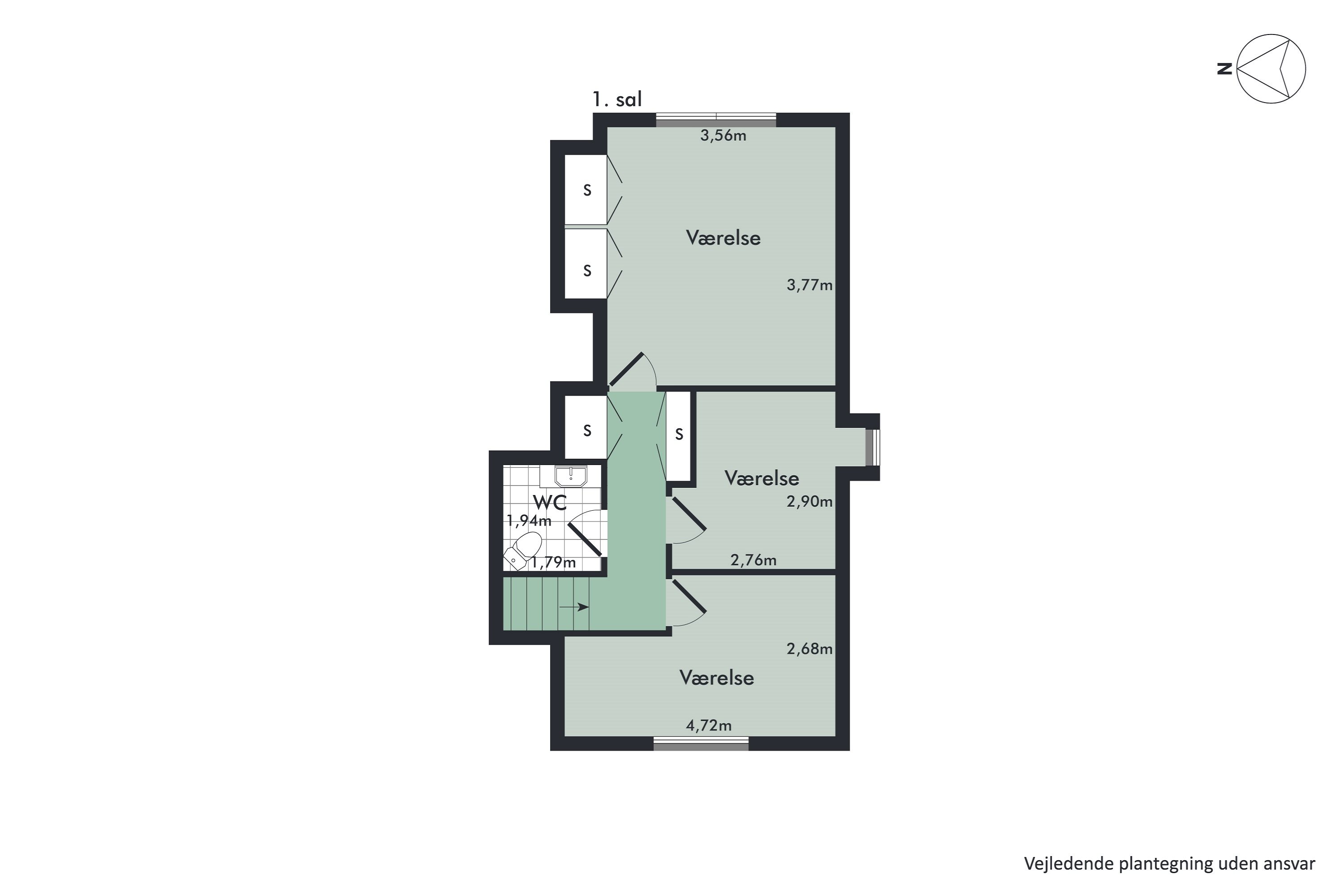 Plantegninger billede af Grinderslevvej 2, Grinderslev, 7870 Roslev