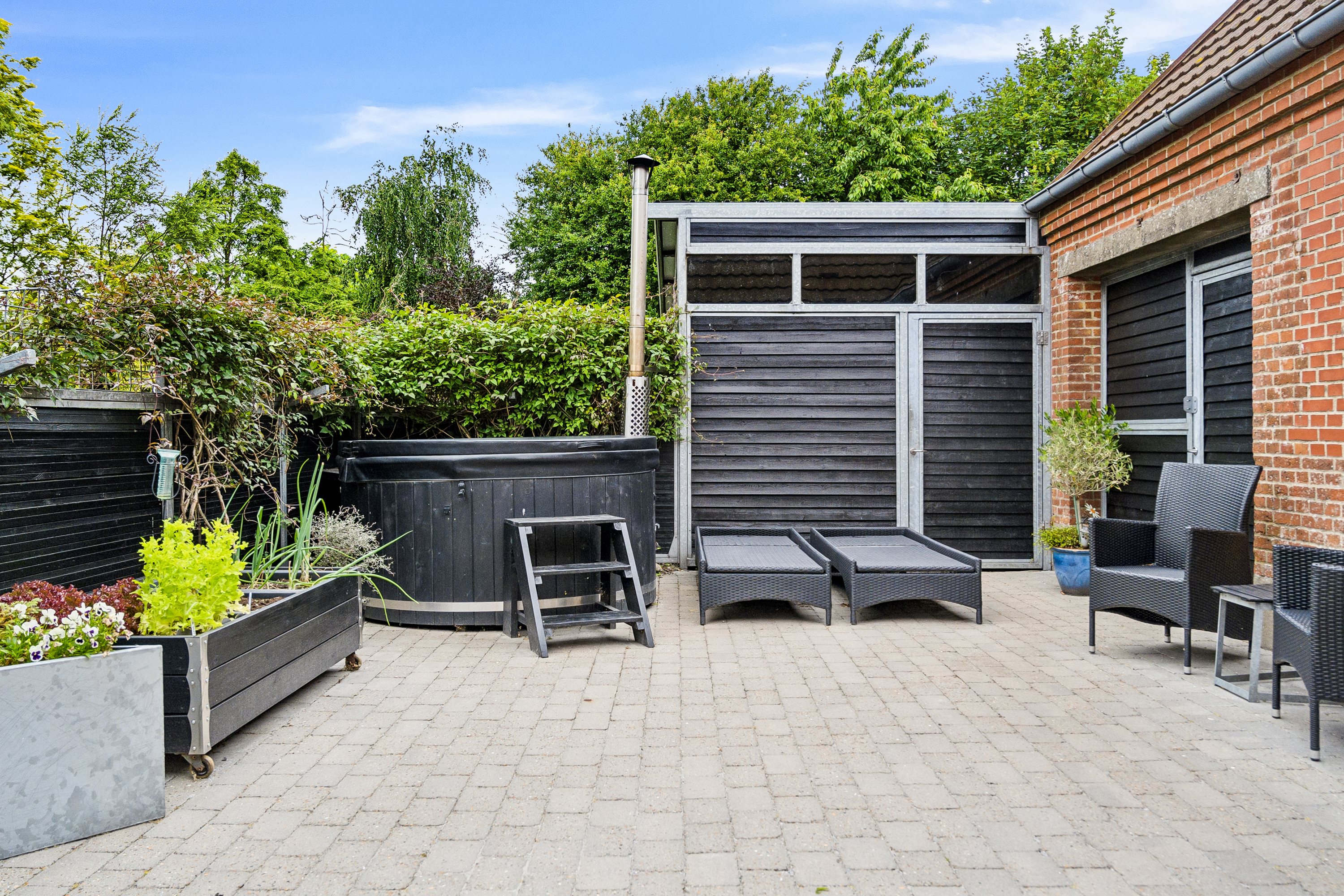 Fremhævet terrasse billede i fuldskærmstilstand. Billede af Grinderslevvej 2, Grinderslev, 7870 Roslev