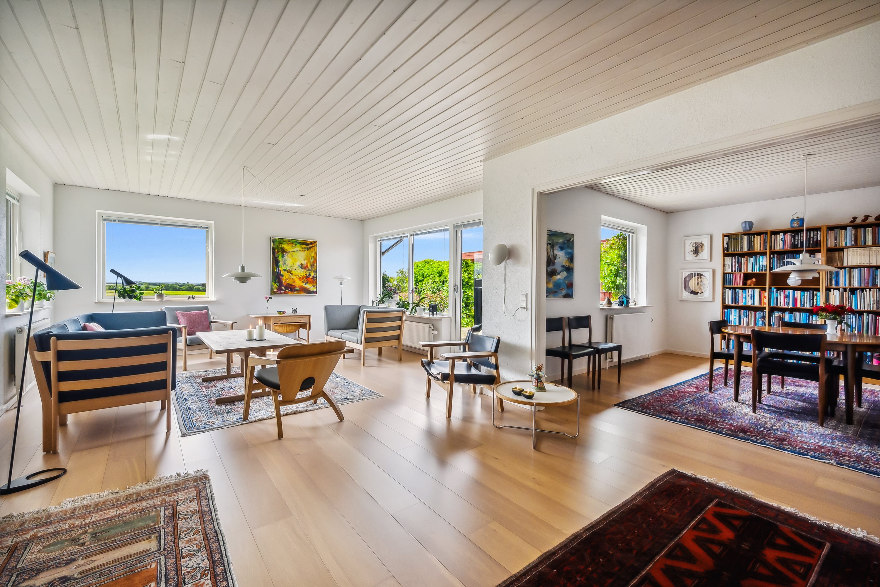 Fremhævet stue billede i fuldskærmstilstand. Billede af Fårtoftvej 4, Solbjerg, 7950 Erslev