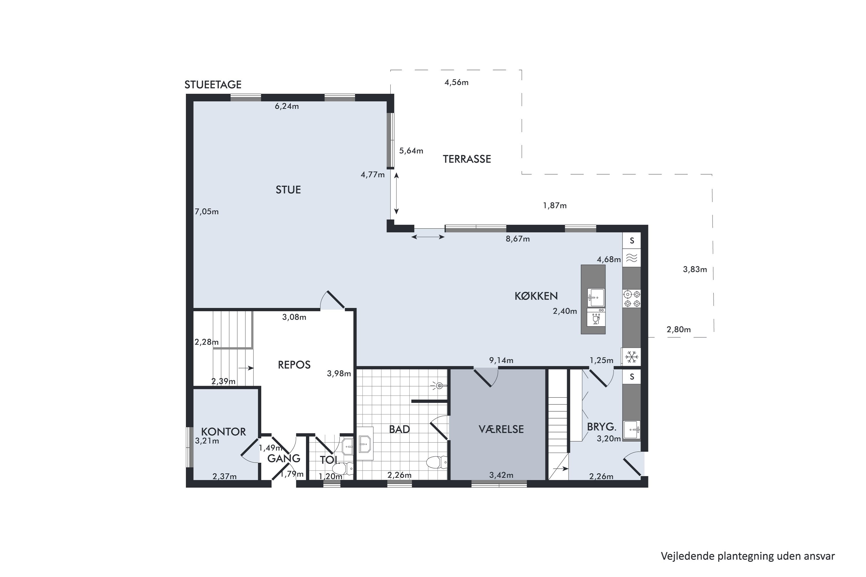 Plantegninger billede af Granvænget 11, 8920 Randers NV