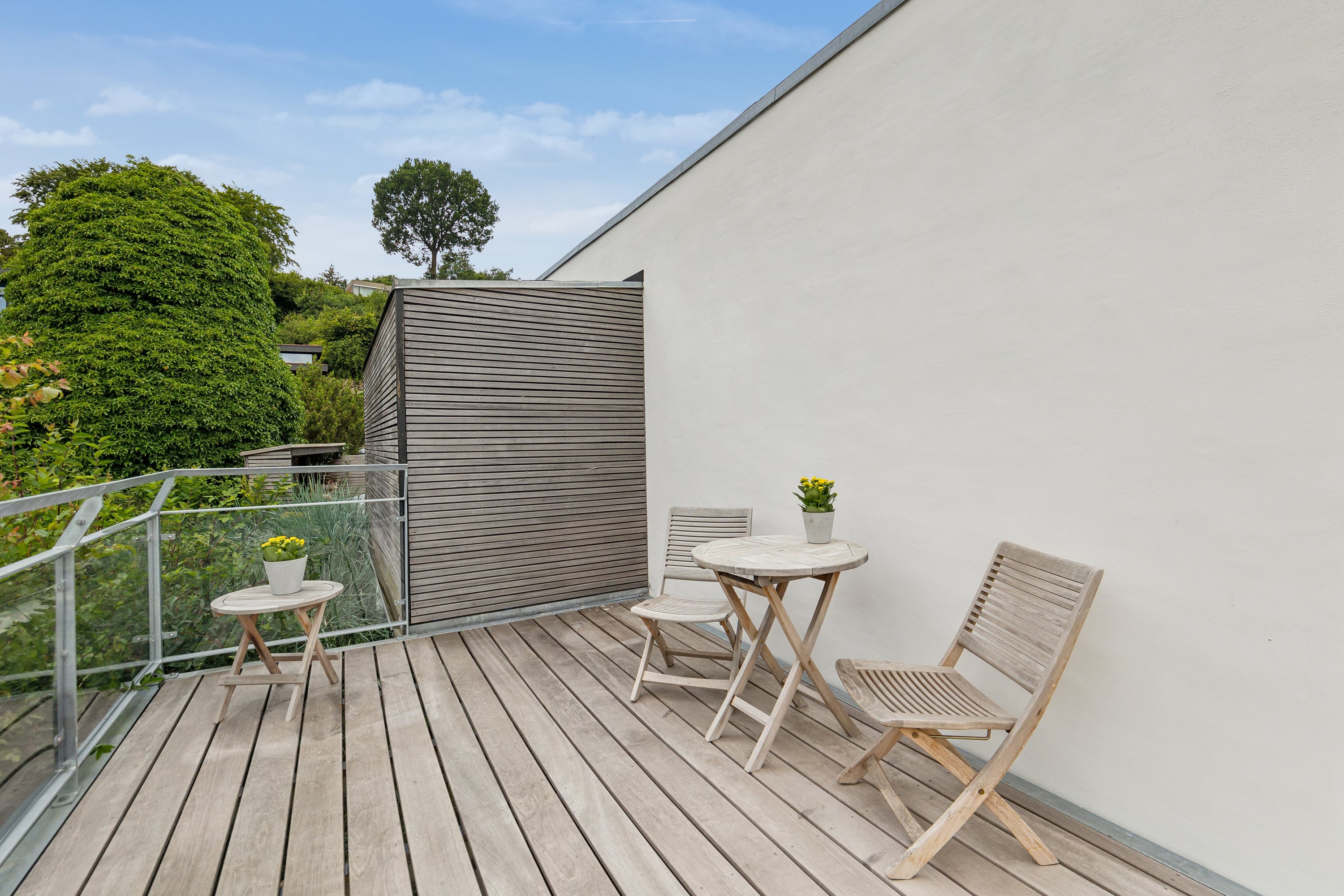 Fremhævet terrasse billede i fuldskærmstilstand. Billede af Granvænget 11, 8920 Randers NV