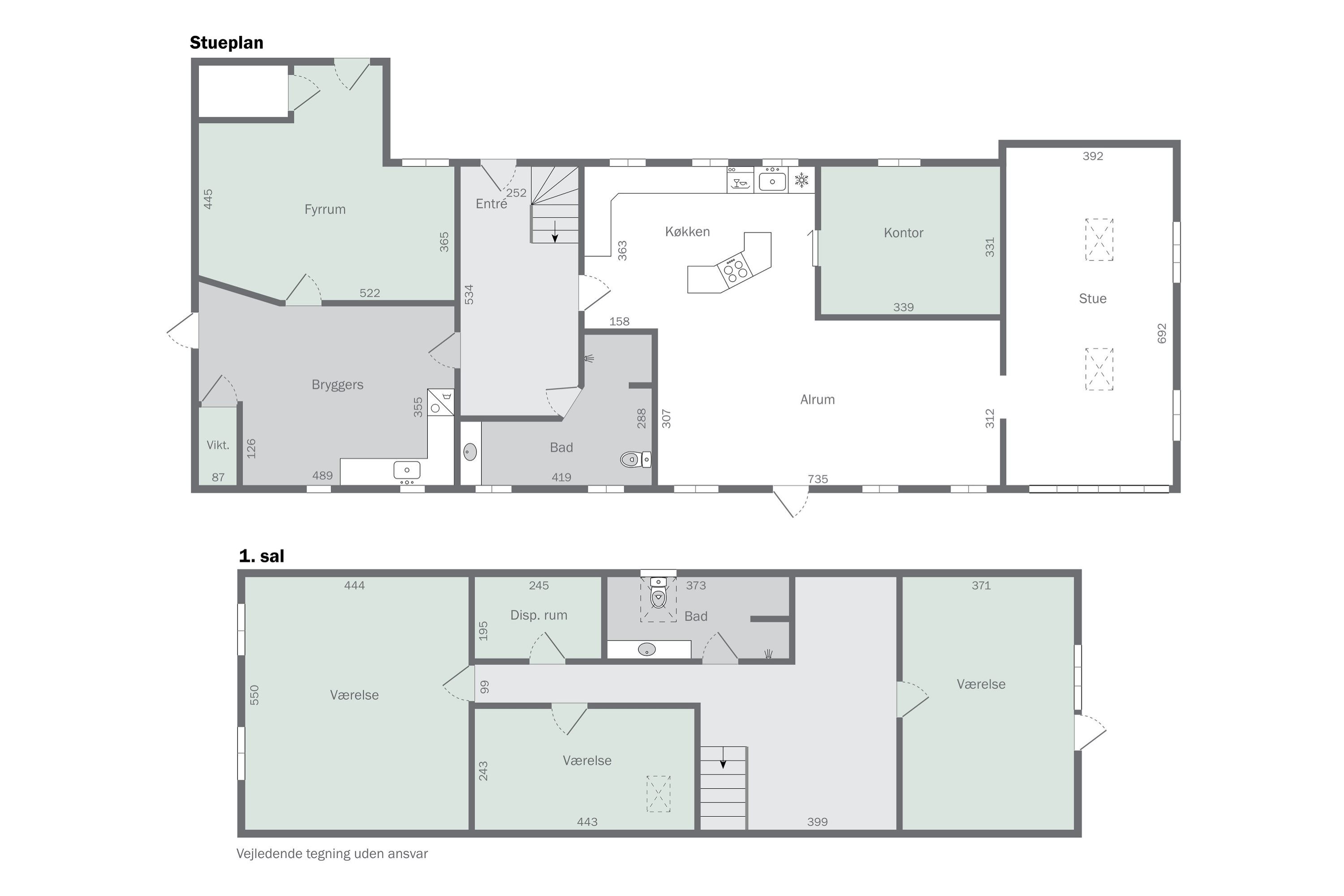 Plantegninger billede af Julianehåbvej 36, Frestrup Mark, 6360 Tinglev