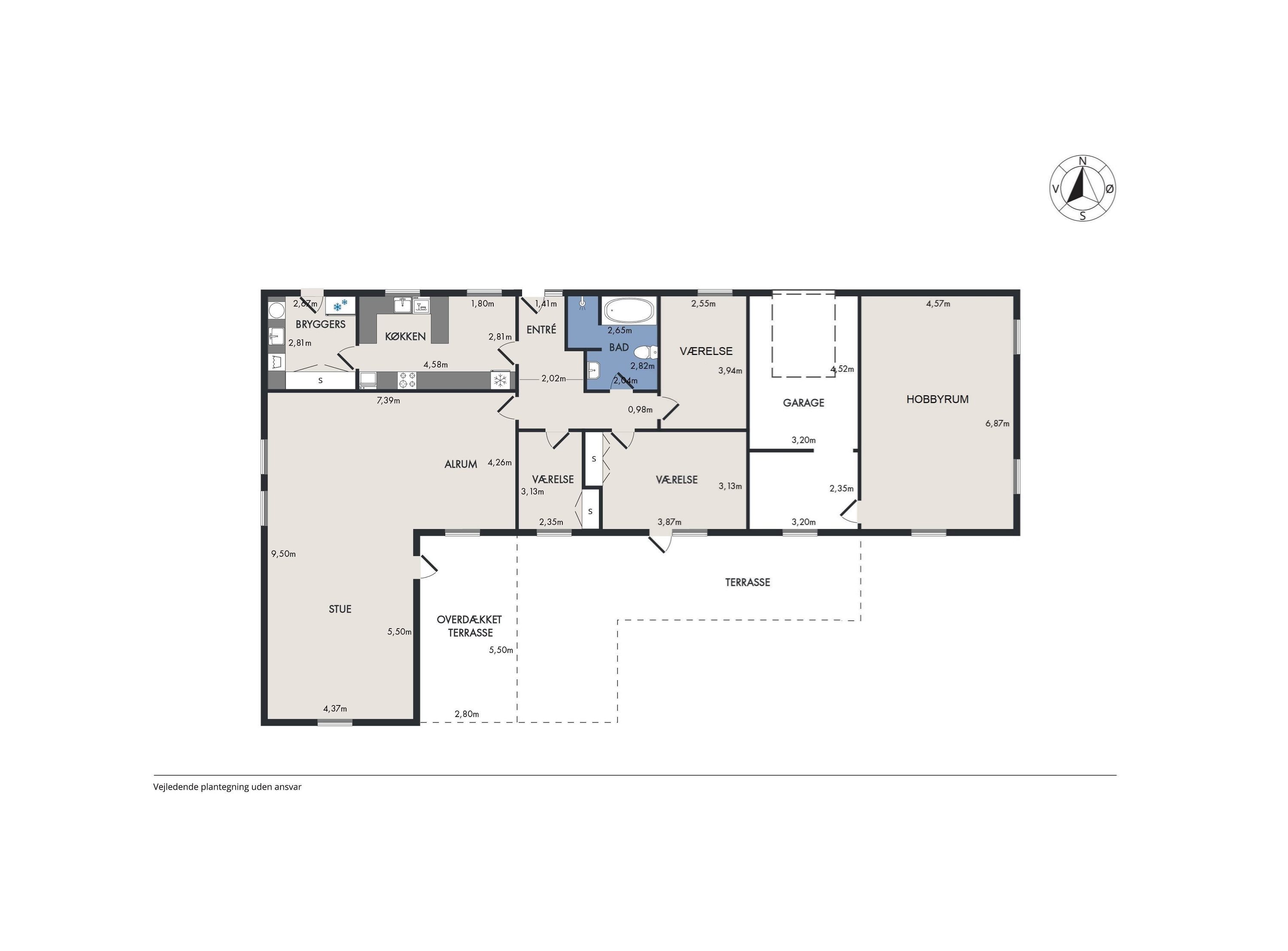 Plantegninger billede af Præstevænget 4, Vivild, 8961 Allingåbro