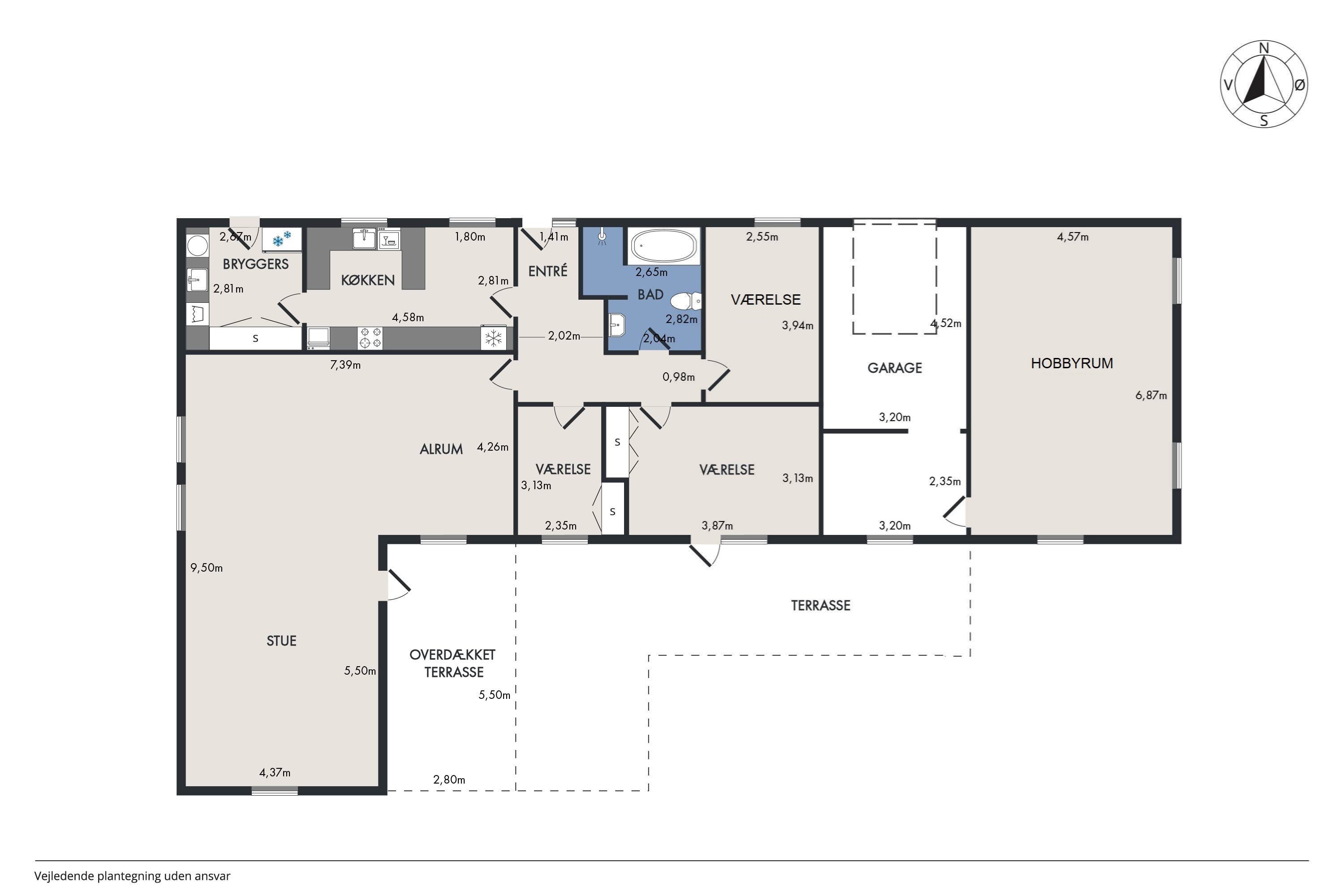 Plantegninger billede af Præstevænget 4, Vivild, 8961 Allingåbro