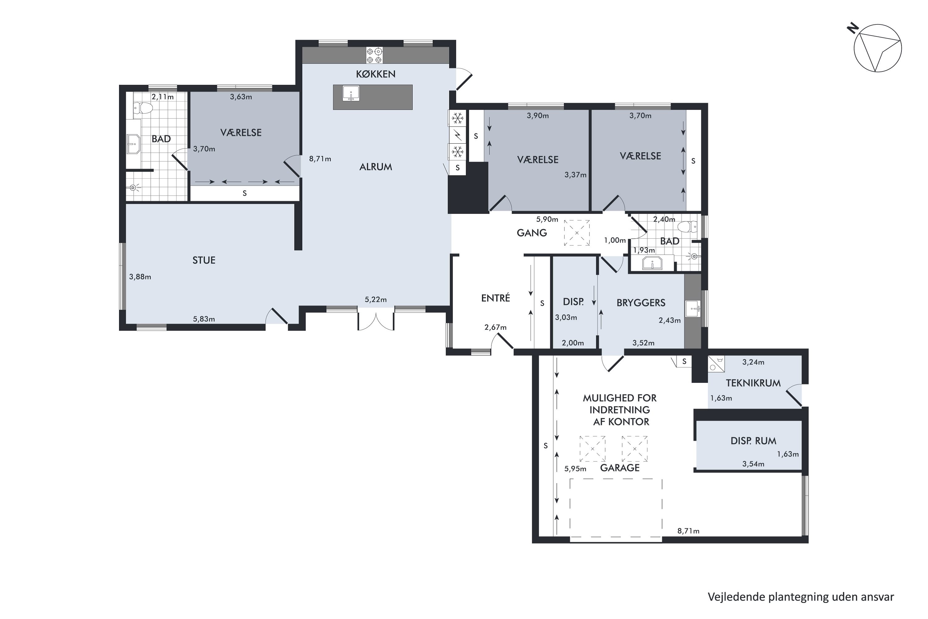 Plantegninger billede af Solskins Alle 14, 9440 Aabybro