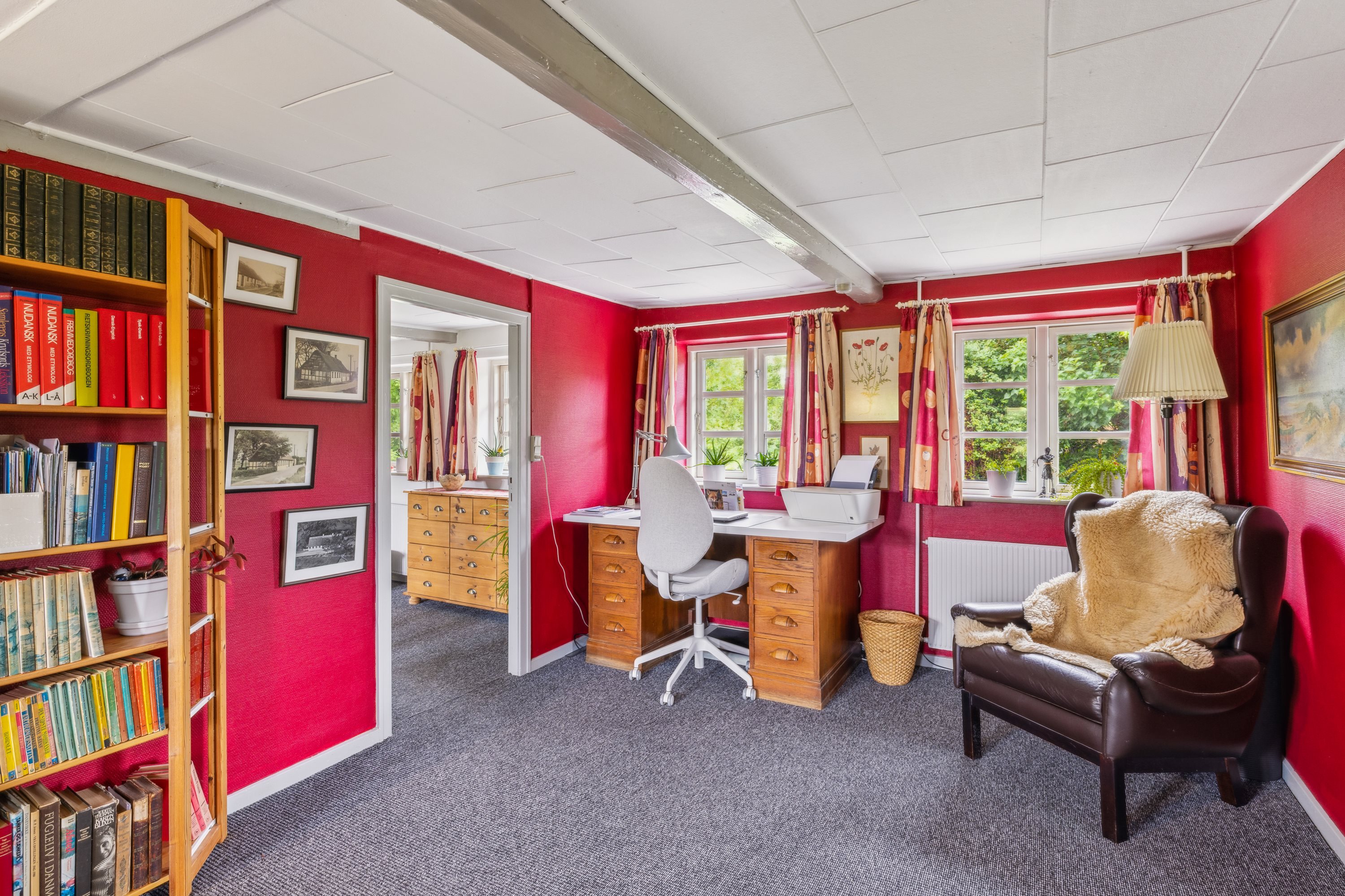 Fremhævet stue billede i fuldskærmstilstand. Billede af Skovgårdevej 9, Vrinners, 8420 Knebel