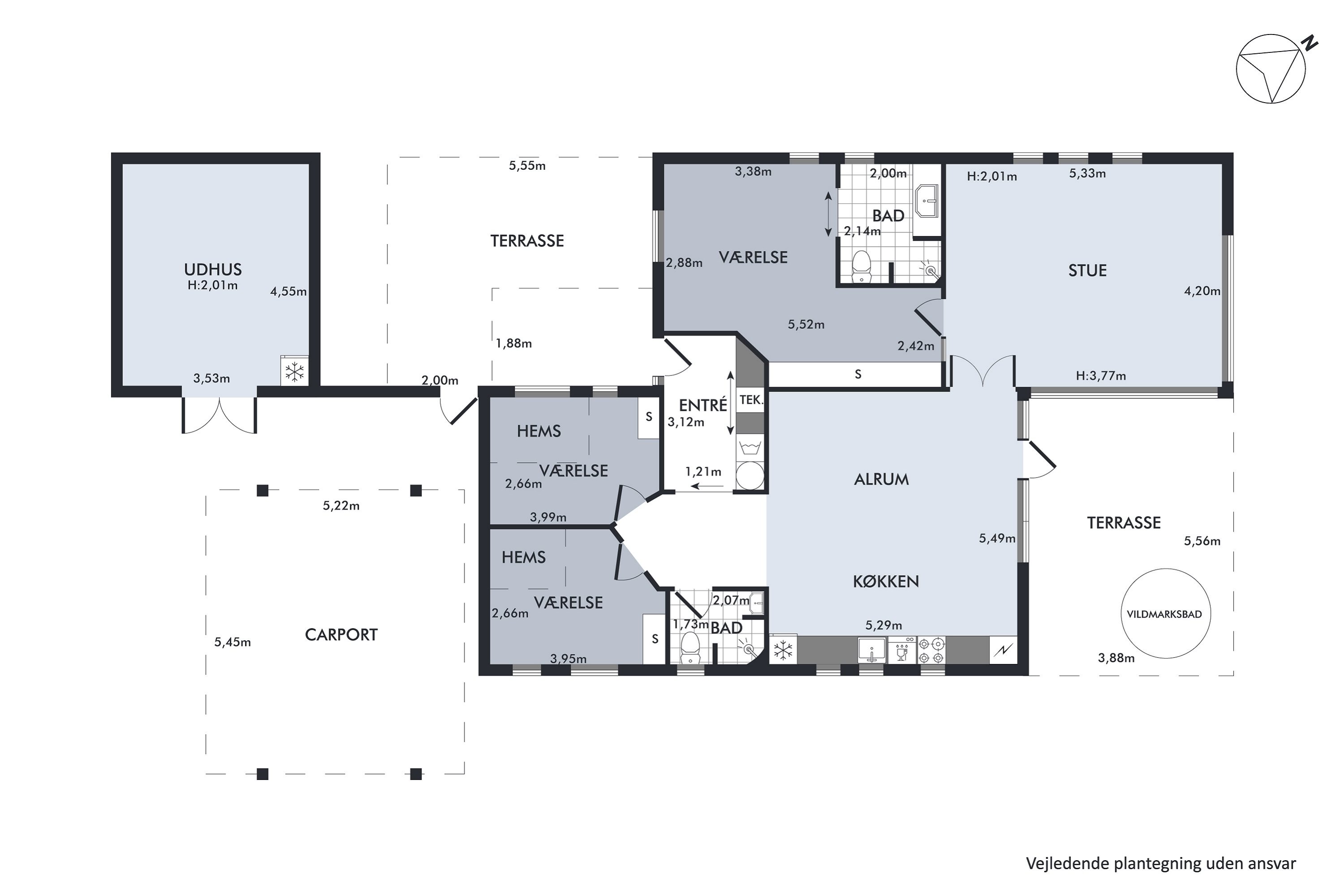 Plantegninger billede af Brinken 191, 4671 Strøby
