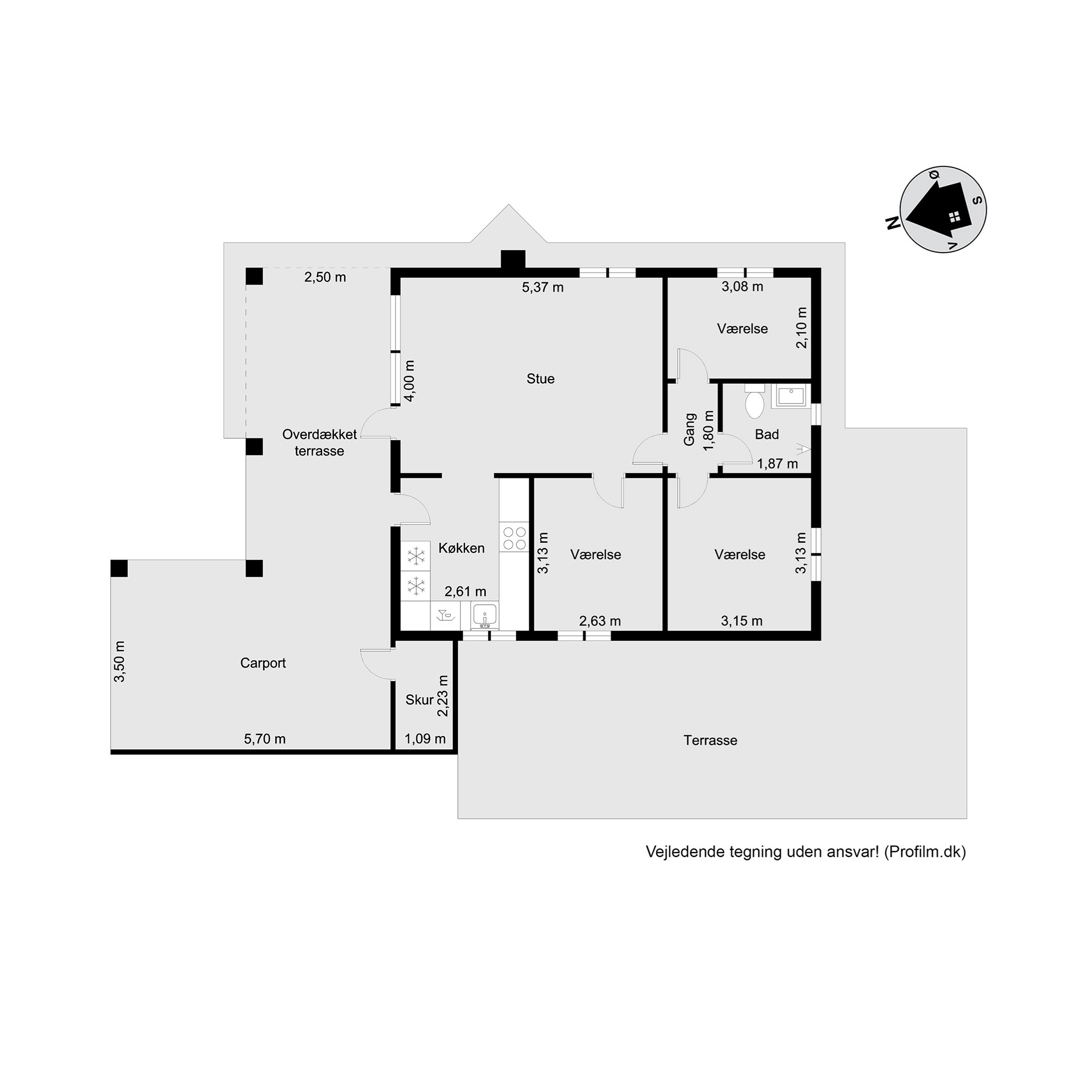 Plantegninger billede af Vigen 42, Andkær Vig, 7080 Børkop