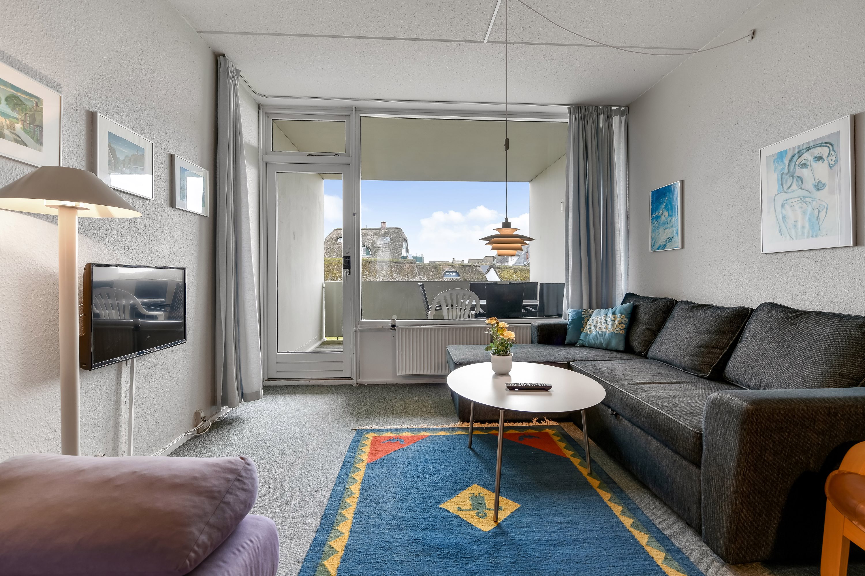 Fremhævet stue billede i fuldskærmstilstand. Billede af Strandvejen 61C, st.. 112., Fanø Bad, 6720 Fanø