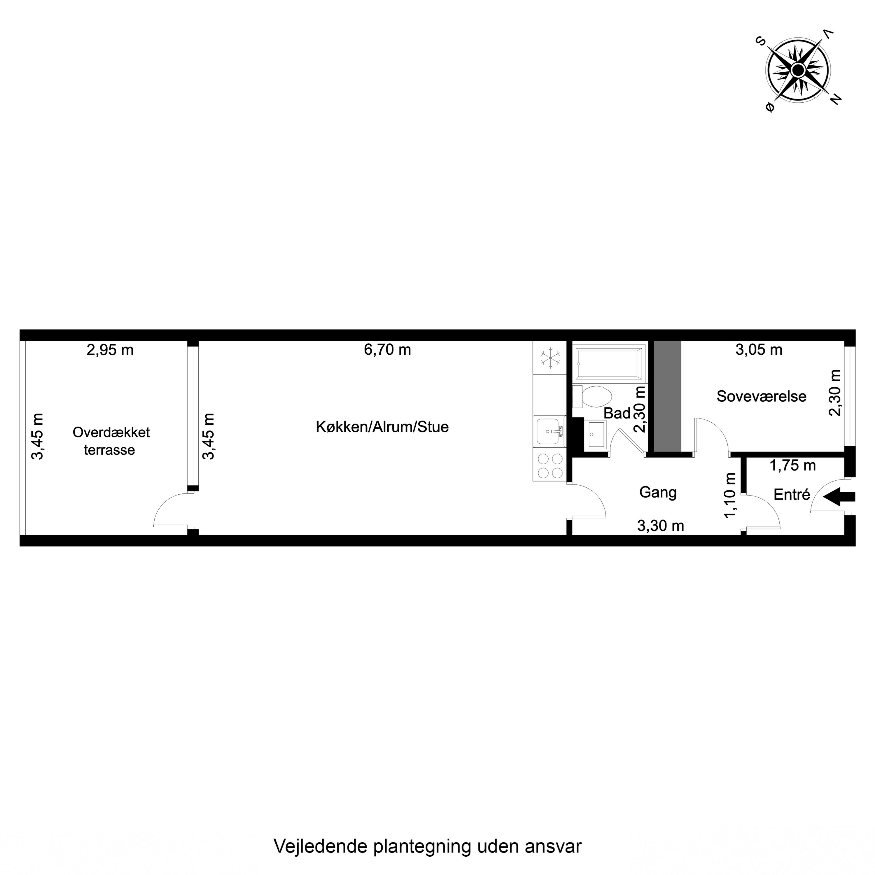 Plantegninger billede af Strandvejen 61C, st.. 112., Fanø Bad, 6720 Fanø