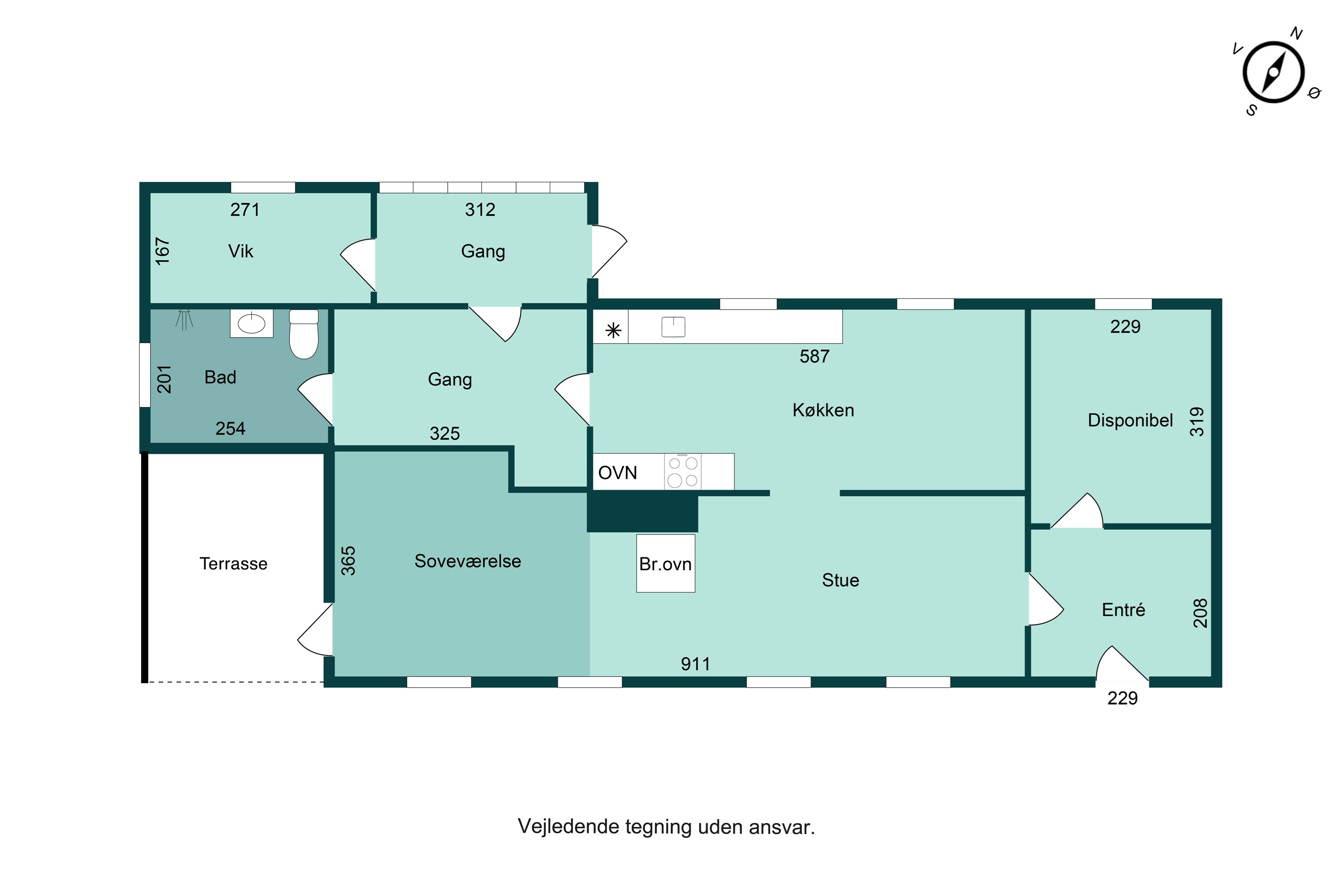 Plantegninger billede af Trimmelbanken 1, Træden, 8740 Brædstrup