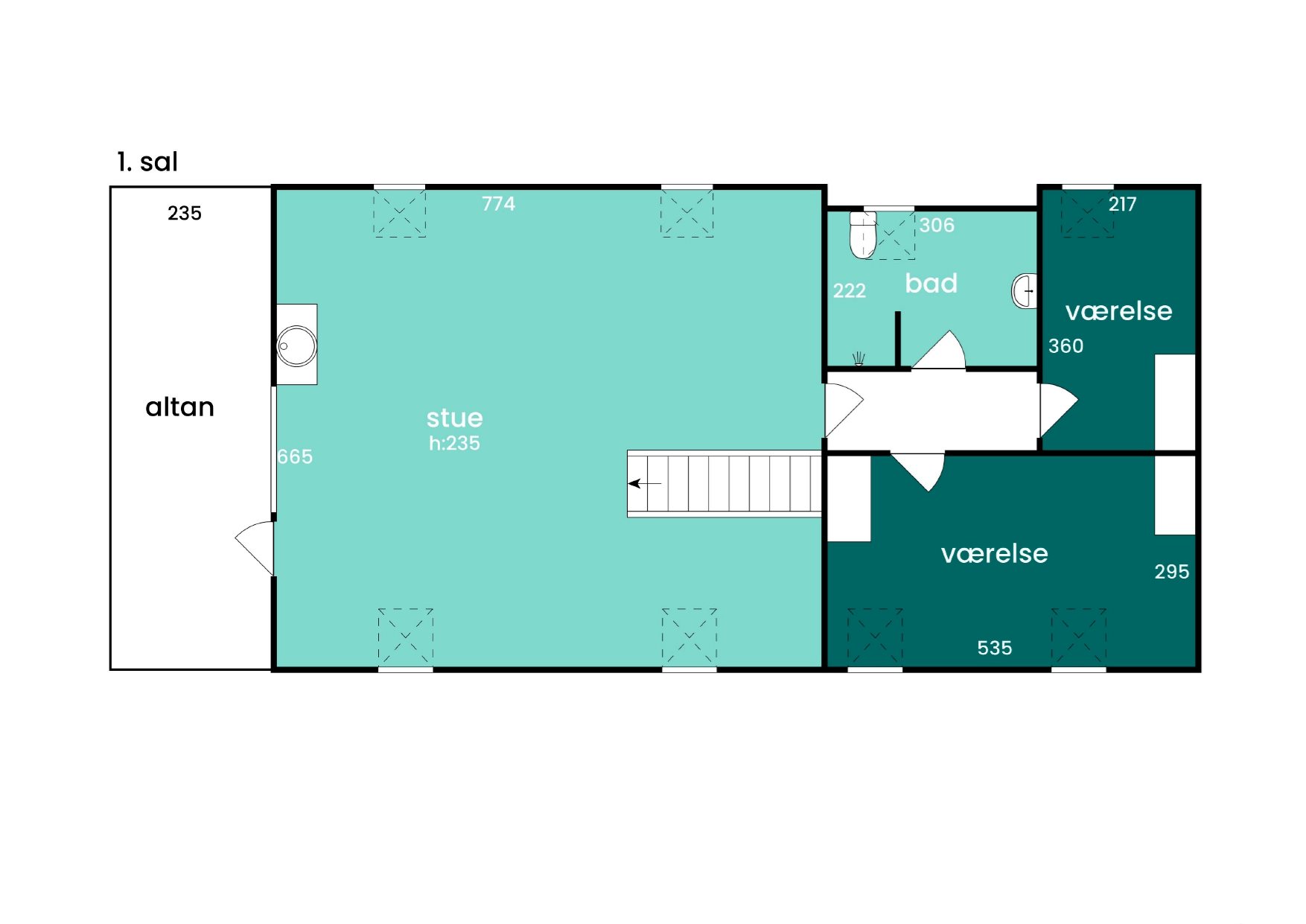 Plantegninger billede af Bøgevej 60, 5683 Haarby
