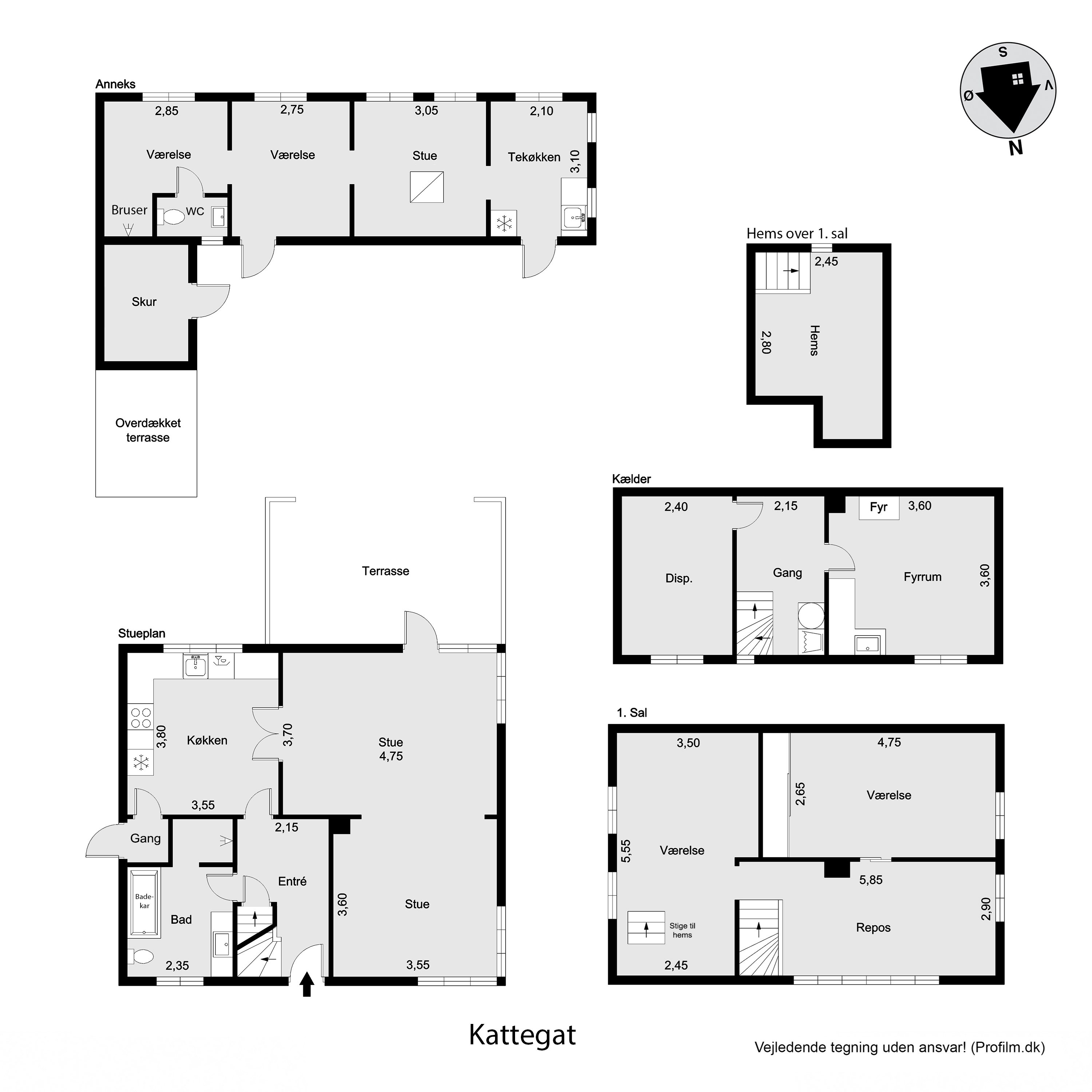 Plantegninger billede af Gilleleje Strandvej 35, 3250 Gilleleje