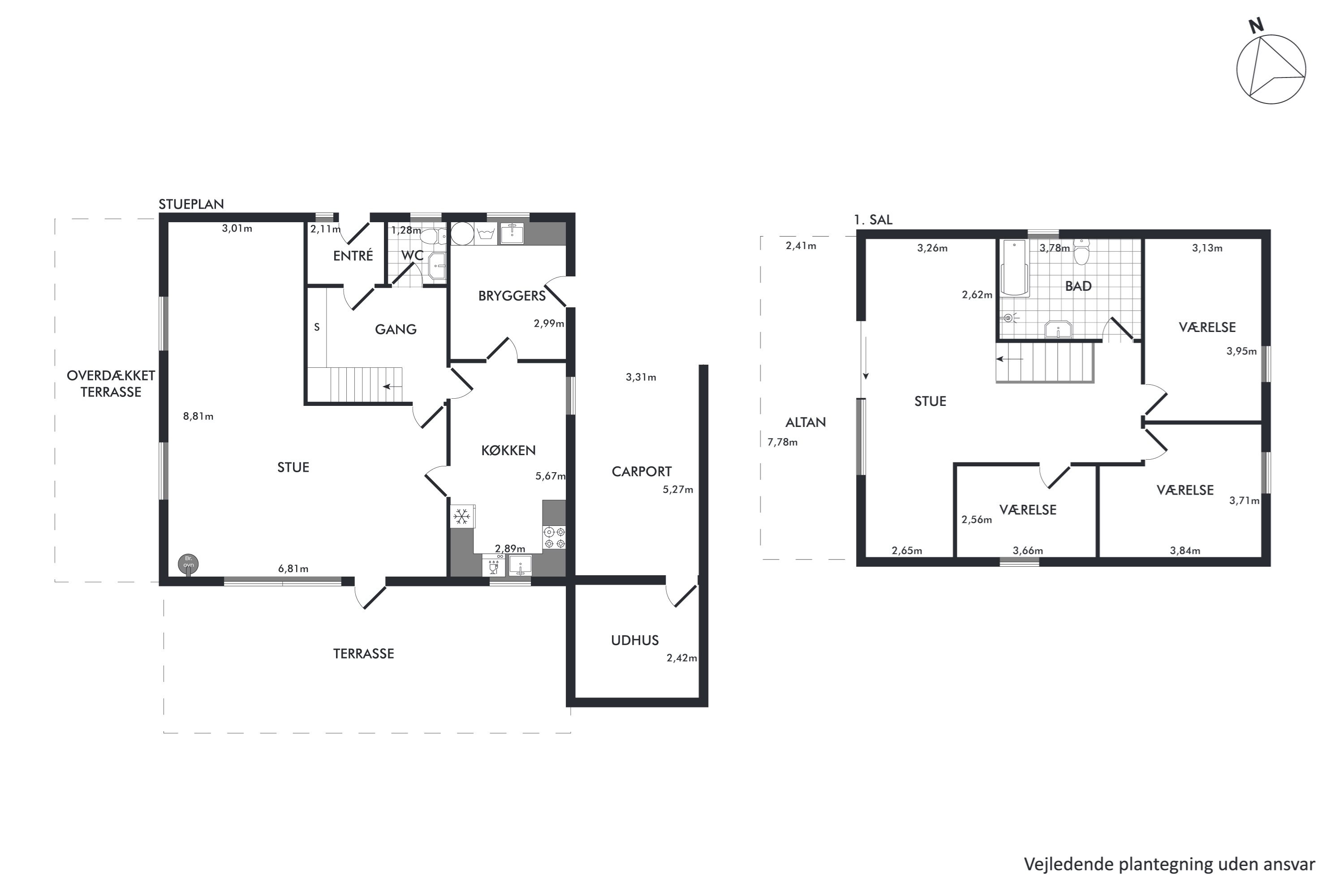 Plantegninger billede af Højvangen 38, 8800 Viborg
