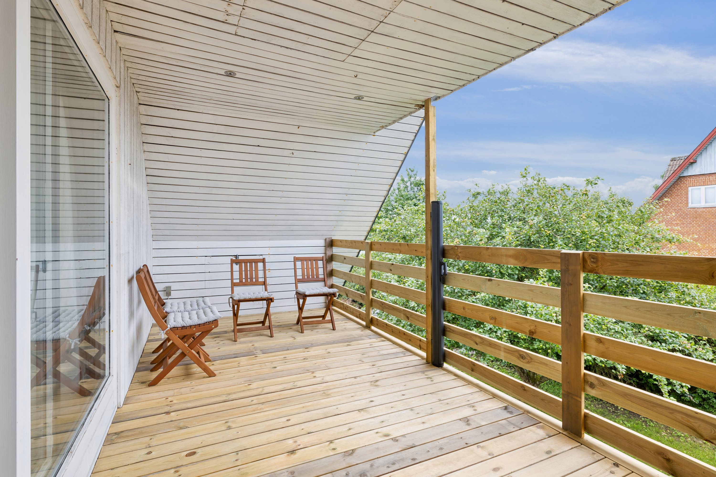 Fremhævet terrasse billede i fuldskærmstilstand. Billede af Højvangen 38, 8800 Viborg