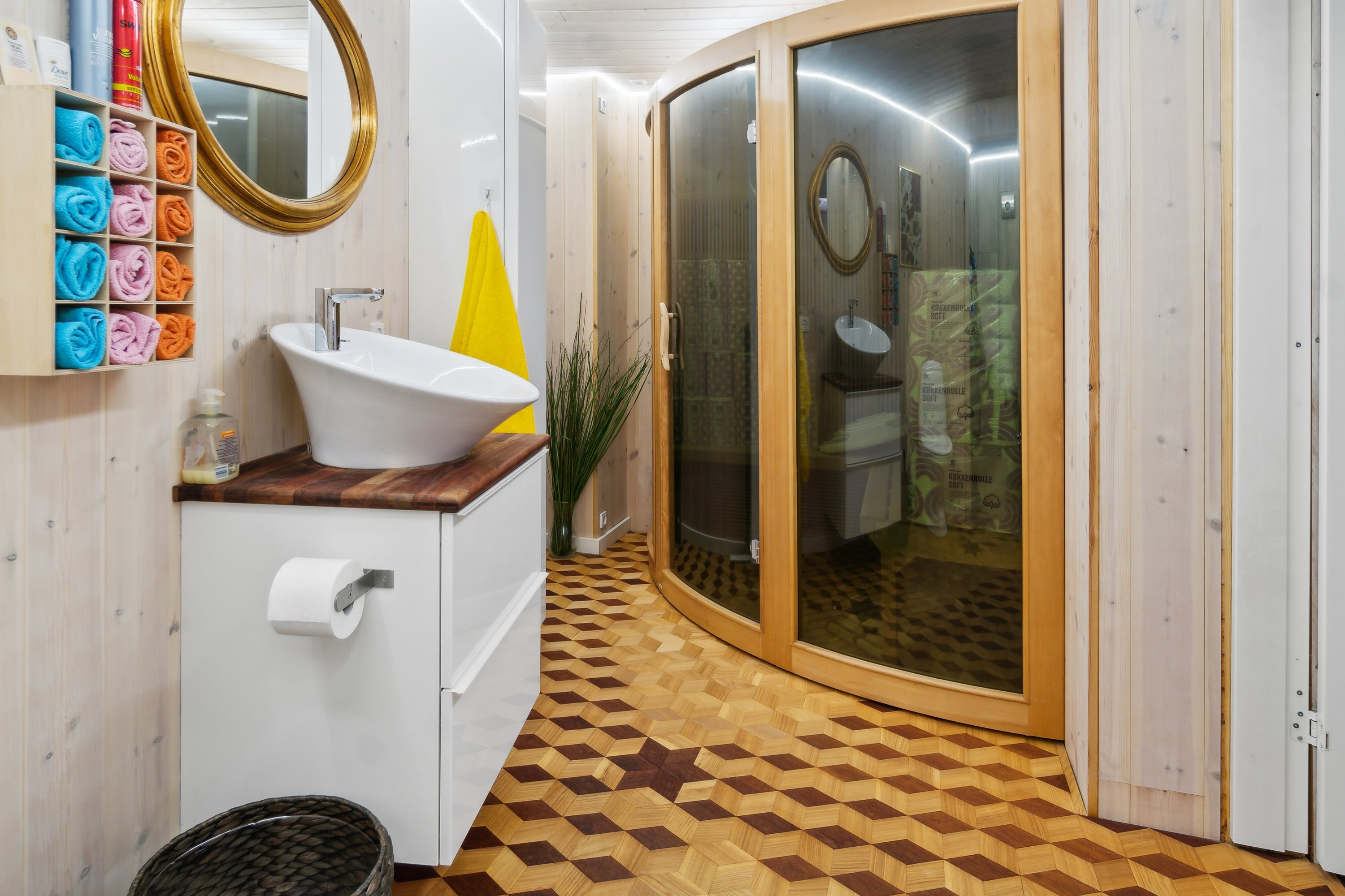 Fremhævet badeværelse billede i fuldskærmstilstand. Billede af Oddenvej 148, Lumsås, 4500 Nykøbing Sj