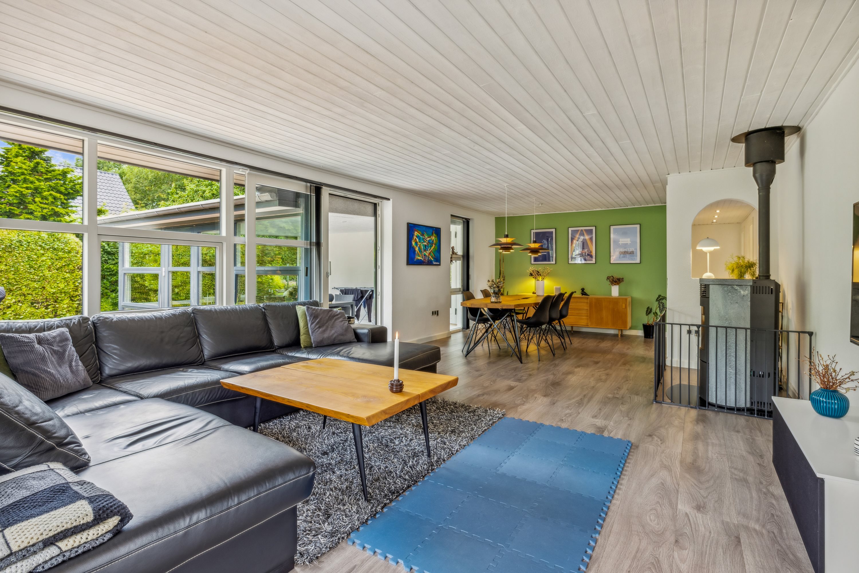 Fremhævet stue billede i fuldskærmstilstand. Billede af Grubevej 14, Mønsted, 8800 Viborg