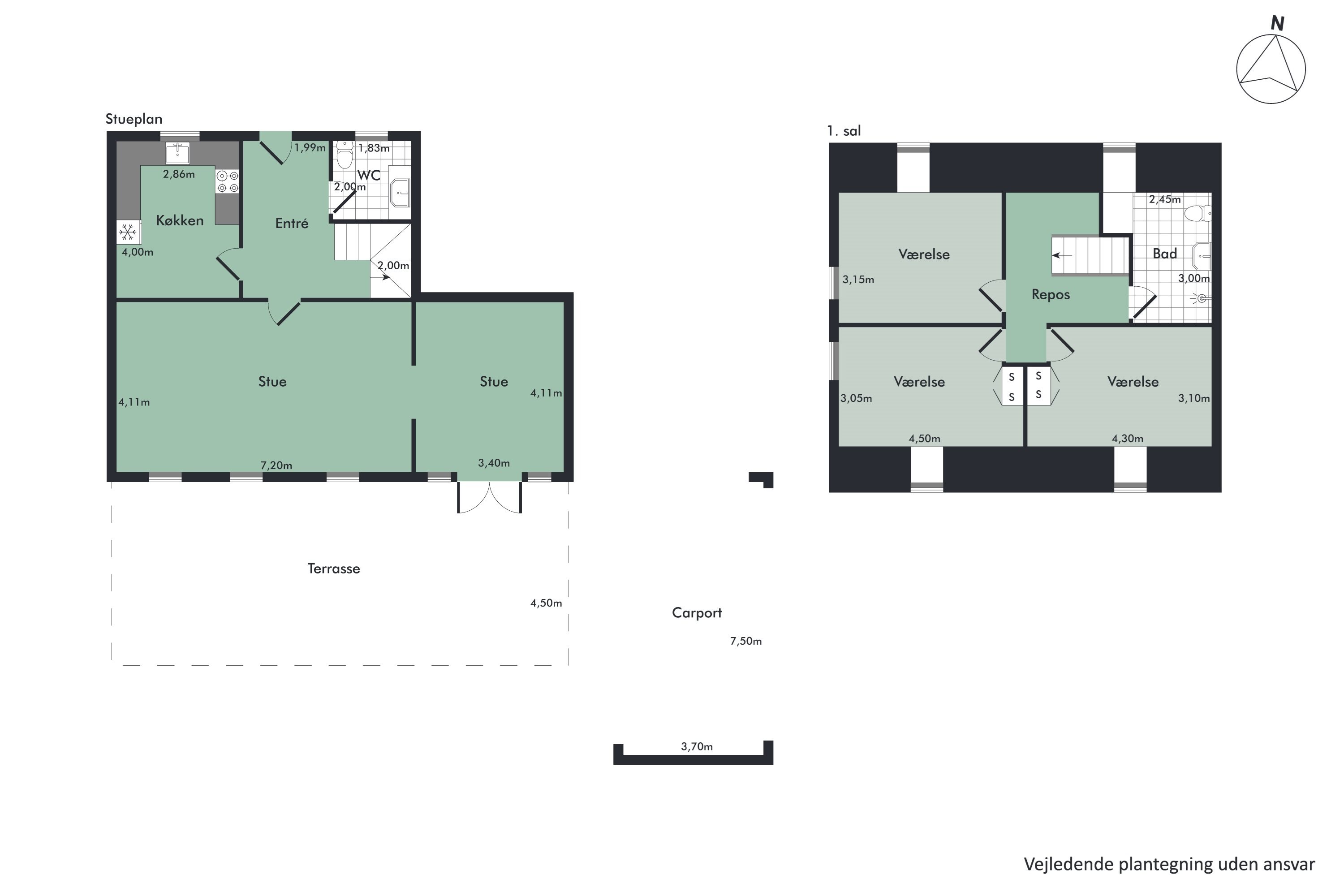 Plantegninger billede af Gugvej 203A, Gug, 9210 Aalborg SØ