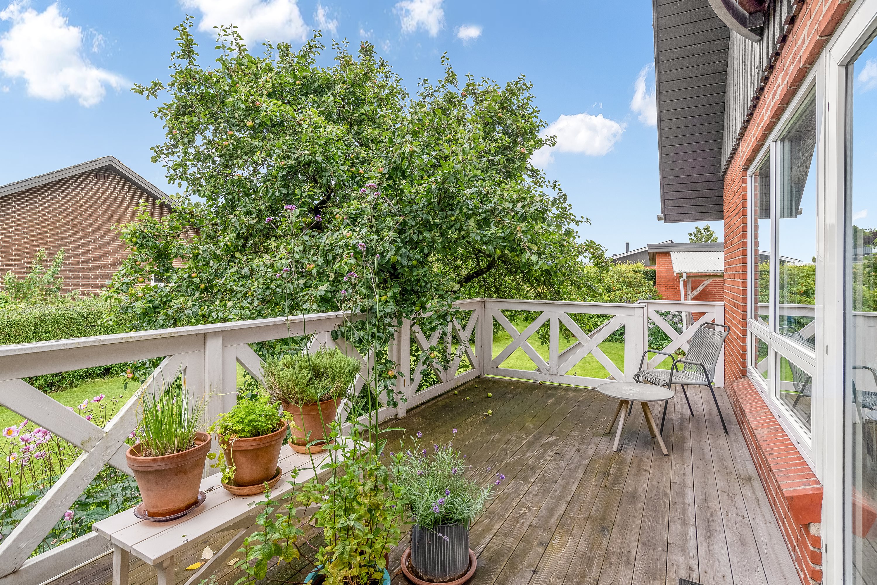 Fremhævet terrasse billede i fuldskærmstilstand. Billede af Fabersvej 96, 7500 Holstebro