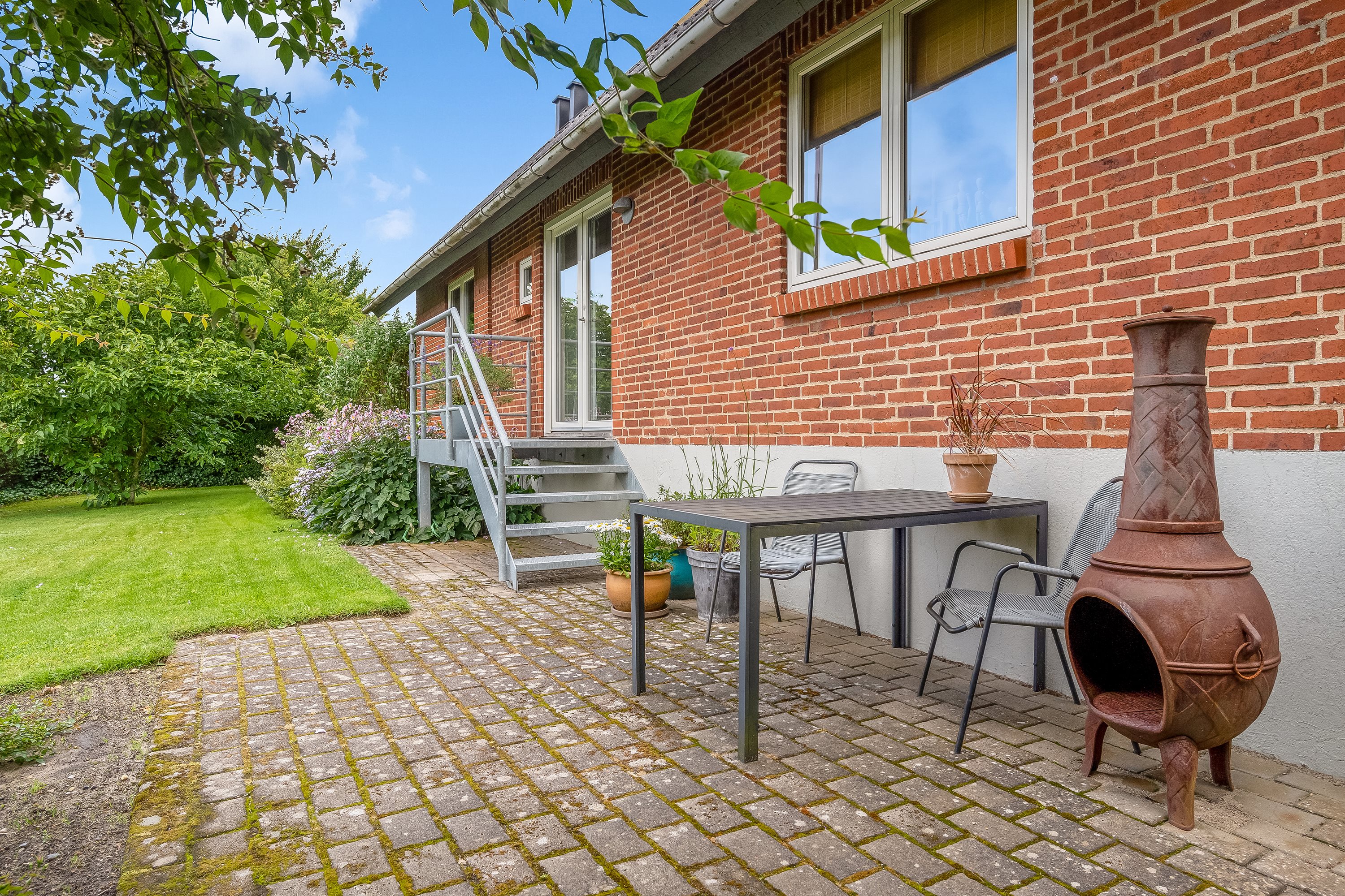 Fremhævet terrasse billede i fuldskærmstilstand. Billede af Fabersvej 96, 7500 Holstebro